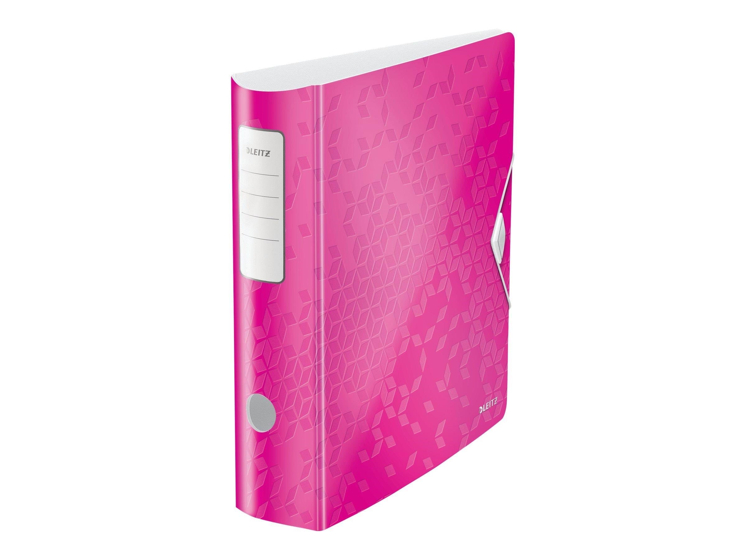 Leitz Brevordner 180° Active WOW PP A4/80mm Pink Opbevaringskasse 11060023
