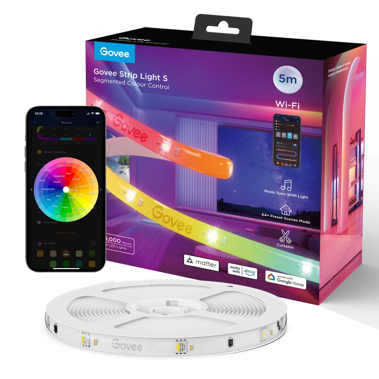 Govee Strip Light S - 5m Smart Home H612ACD1