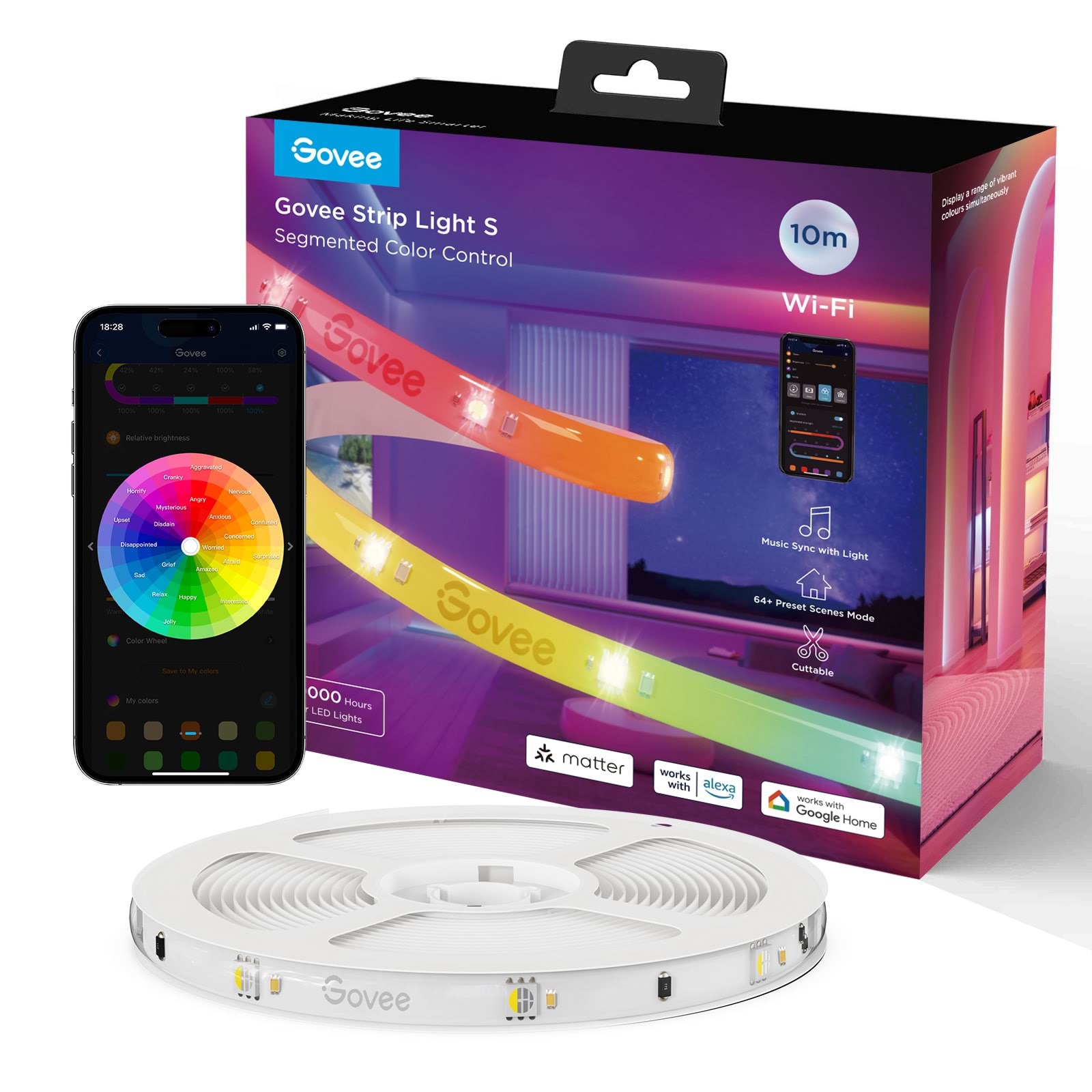 Govee Strip Light S - 10m Smart Home H612CCD1