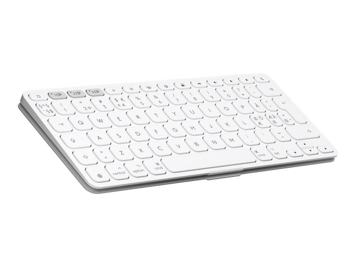 Logitech Keys-To-Go 2 Universal Portable Wireless Keyboard - Pale Grey - Tastatur - Nordisk - Grå Tastatur 920-013015