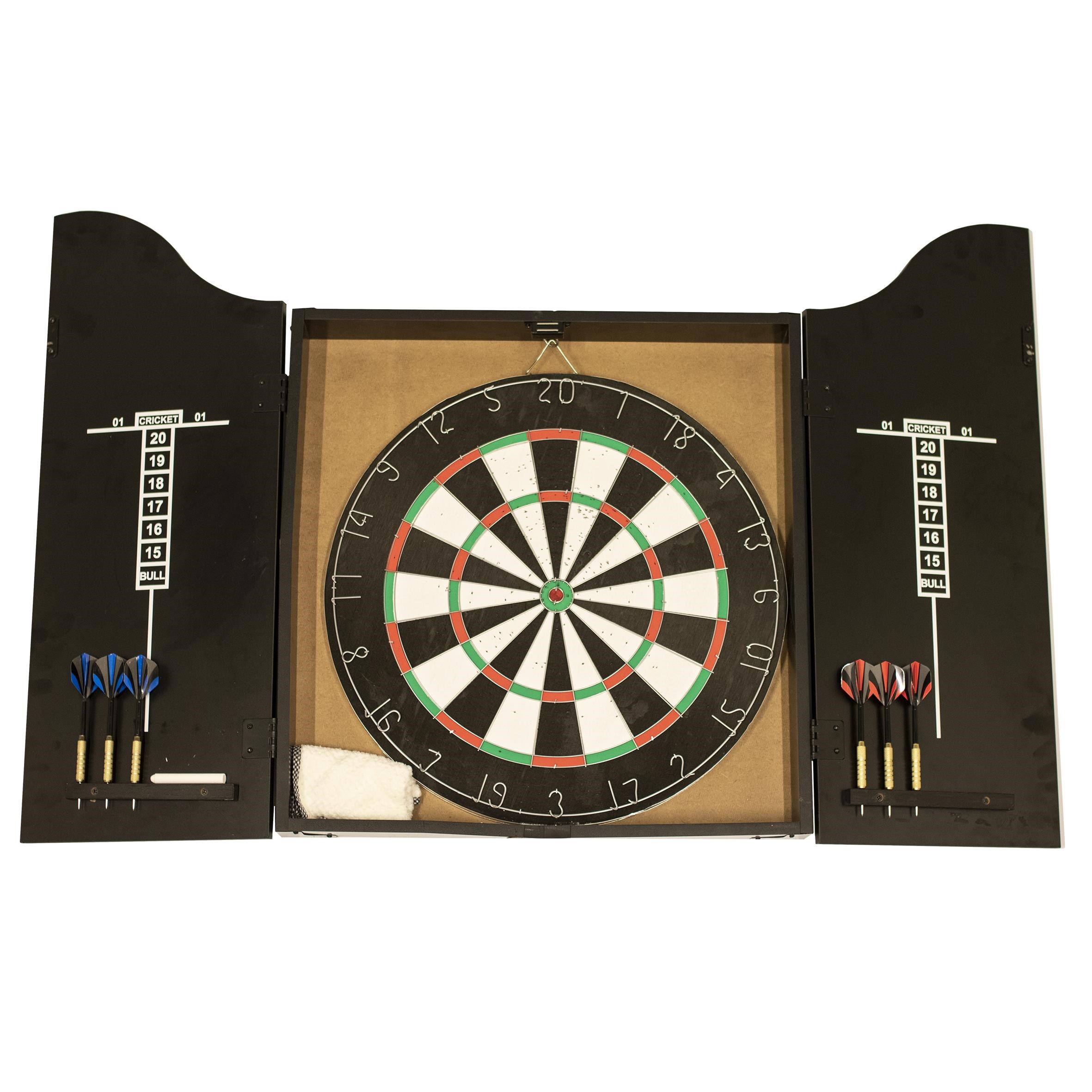 Nordic Games Dartskive klassisk i dartskab med dartpile