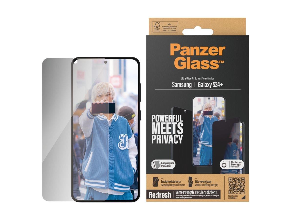 PanzerGlass Privacy Screen Protector Samsung Galaxy S24 Plus | Ultra-Wide Fit w. EasyAligner Beskyttelsesglas PANZERP7351