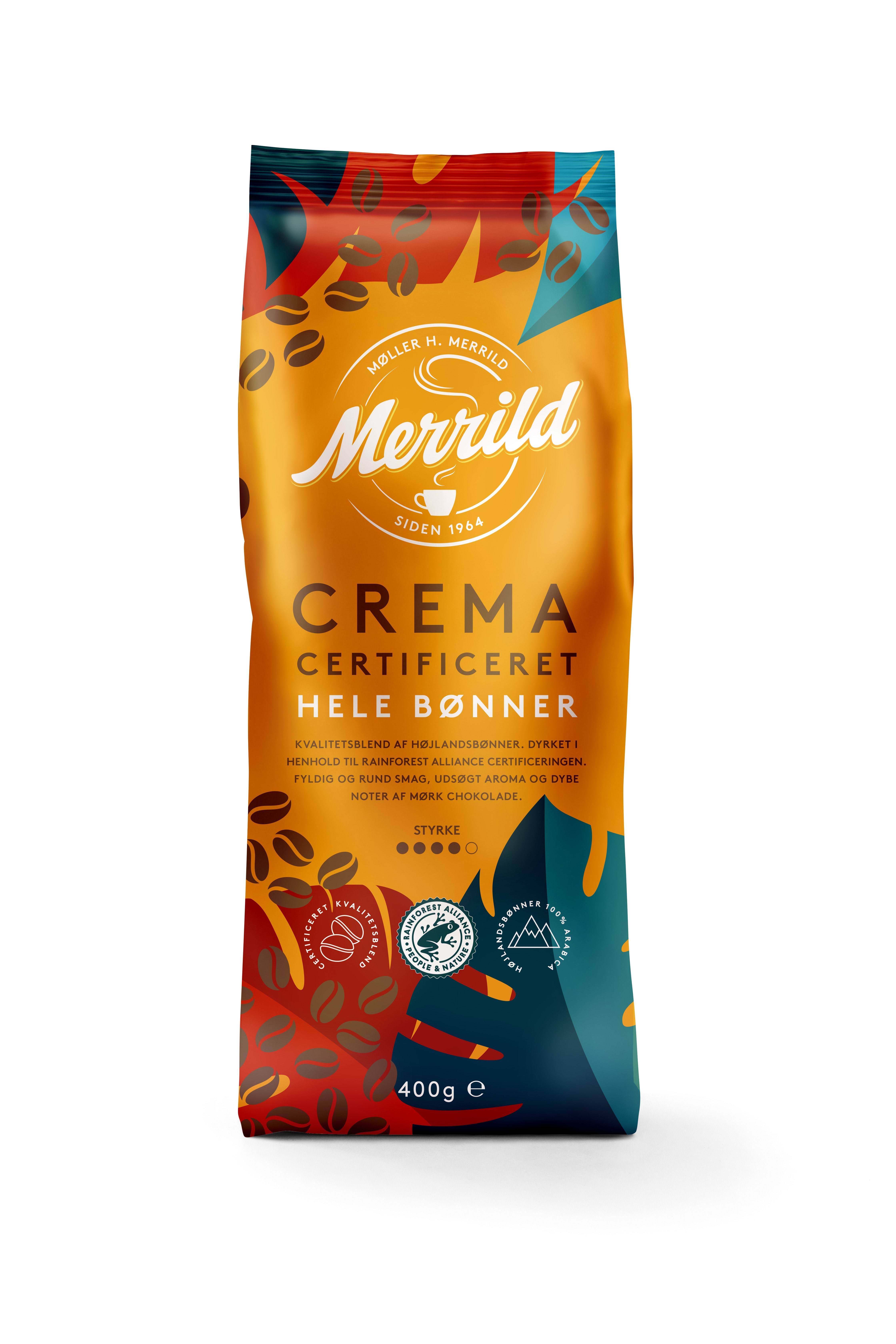 MERRILD Crema - 400 g. Kaffemaskine Sort 70195