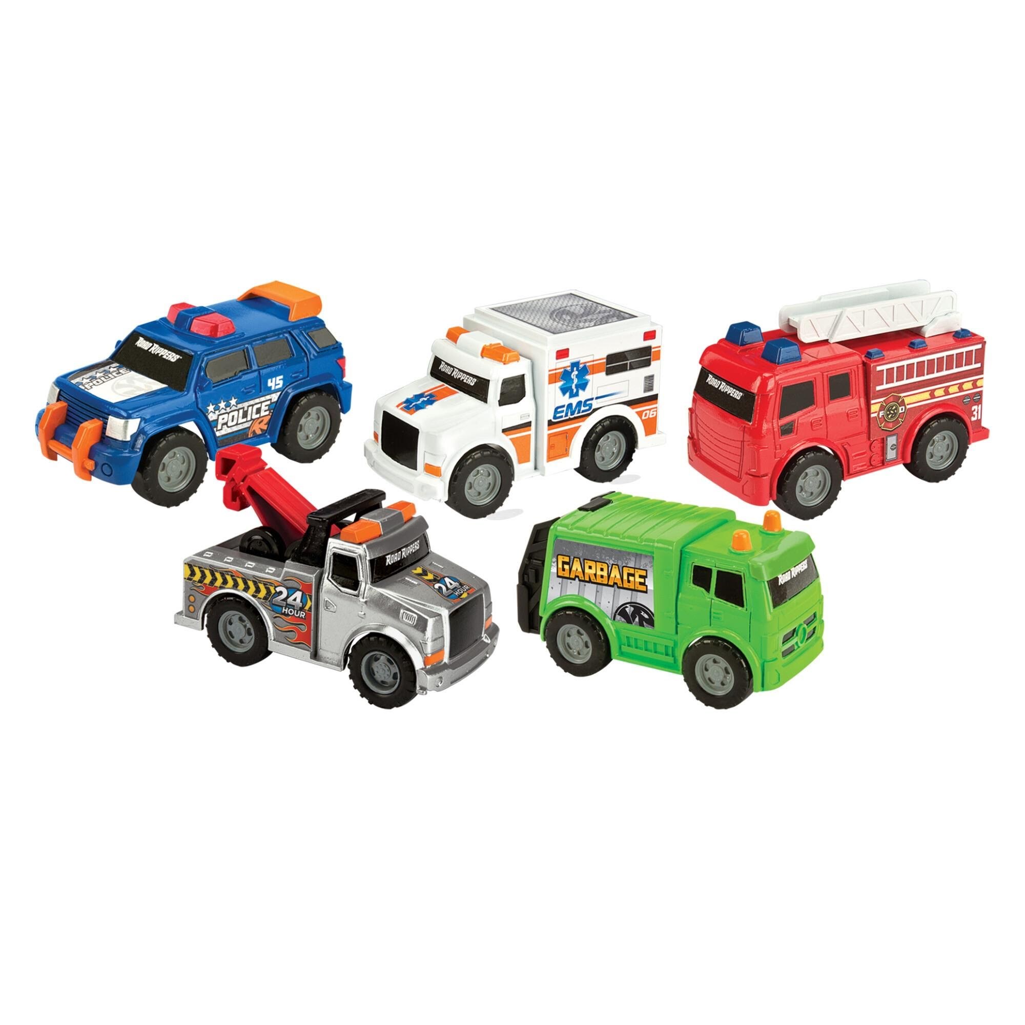Road Rippers Mini 5pk City Service 10cm Legetøjsbil 20381