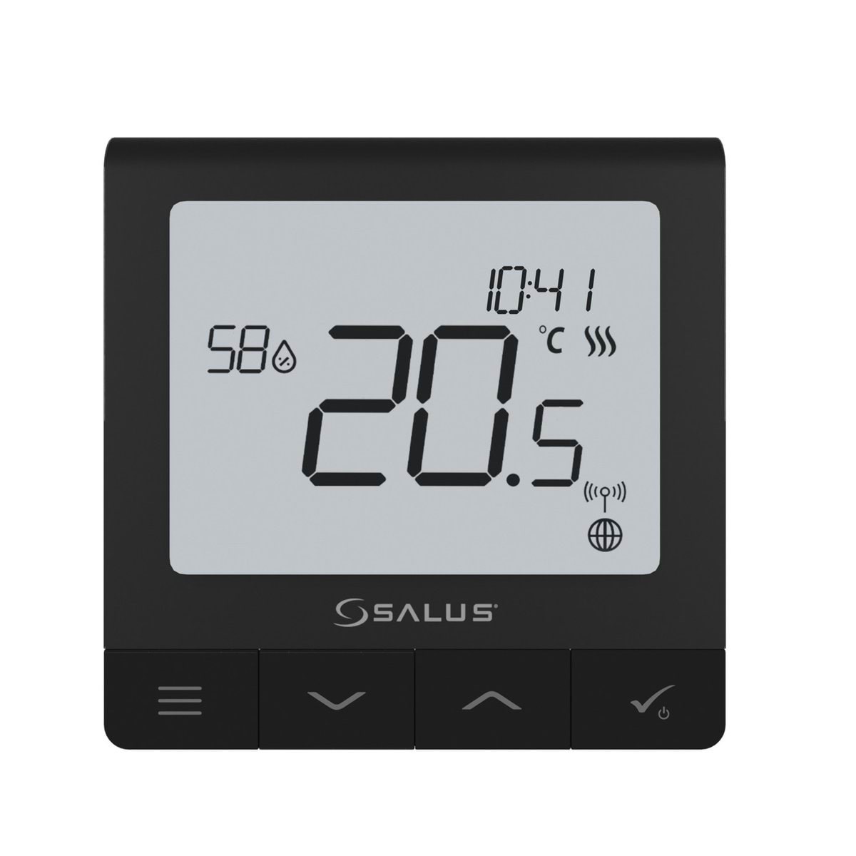 Salus Rumtermostat Quantum SQ610BRF trådløs, sort Pumpe