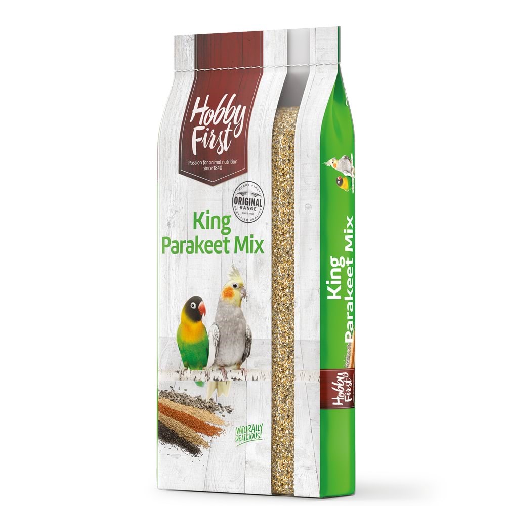 Hobby First King Parakit Grov 15kg Fuglefoder Snacks Vitaminer 0544