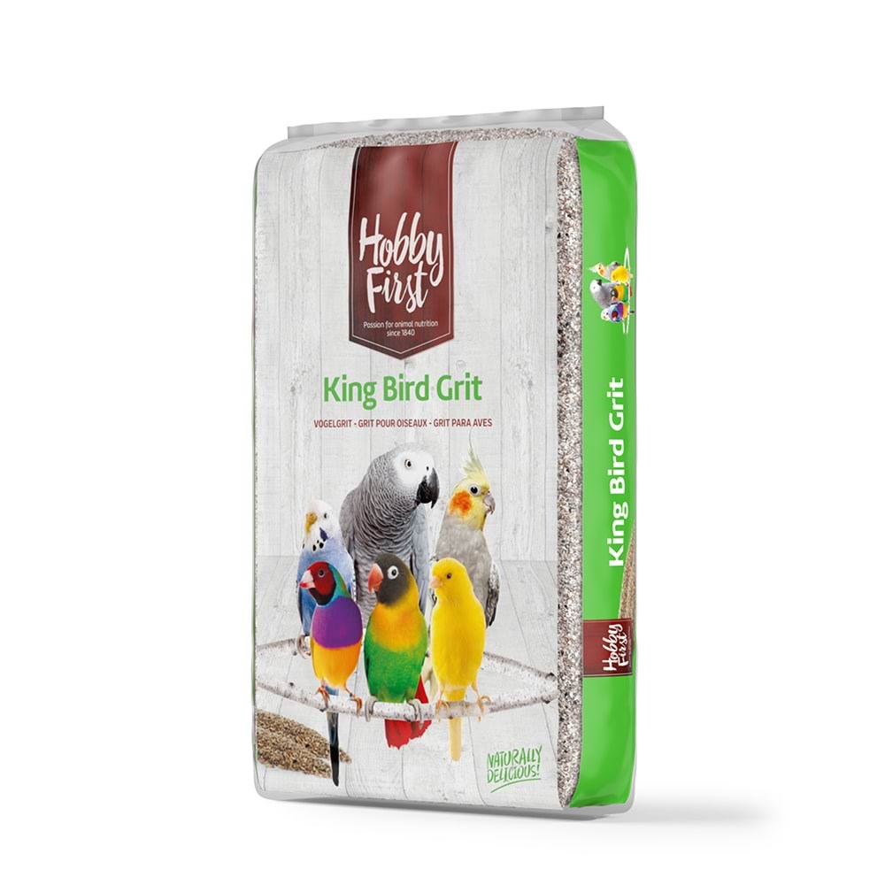 Hobby First King Bird Grit 20 kg Fuglefoder Snacks Vitaminer 0596