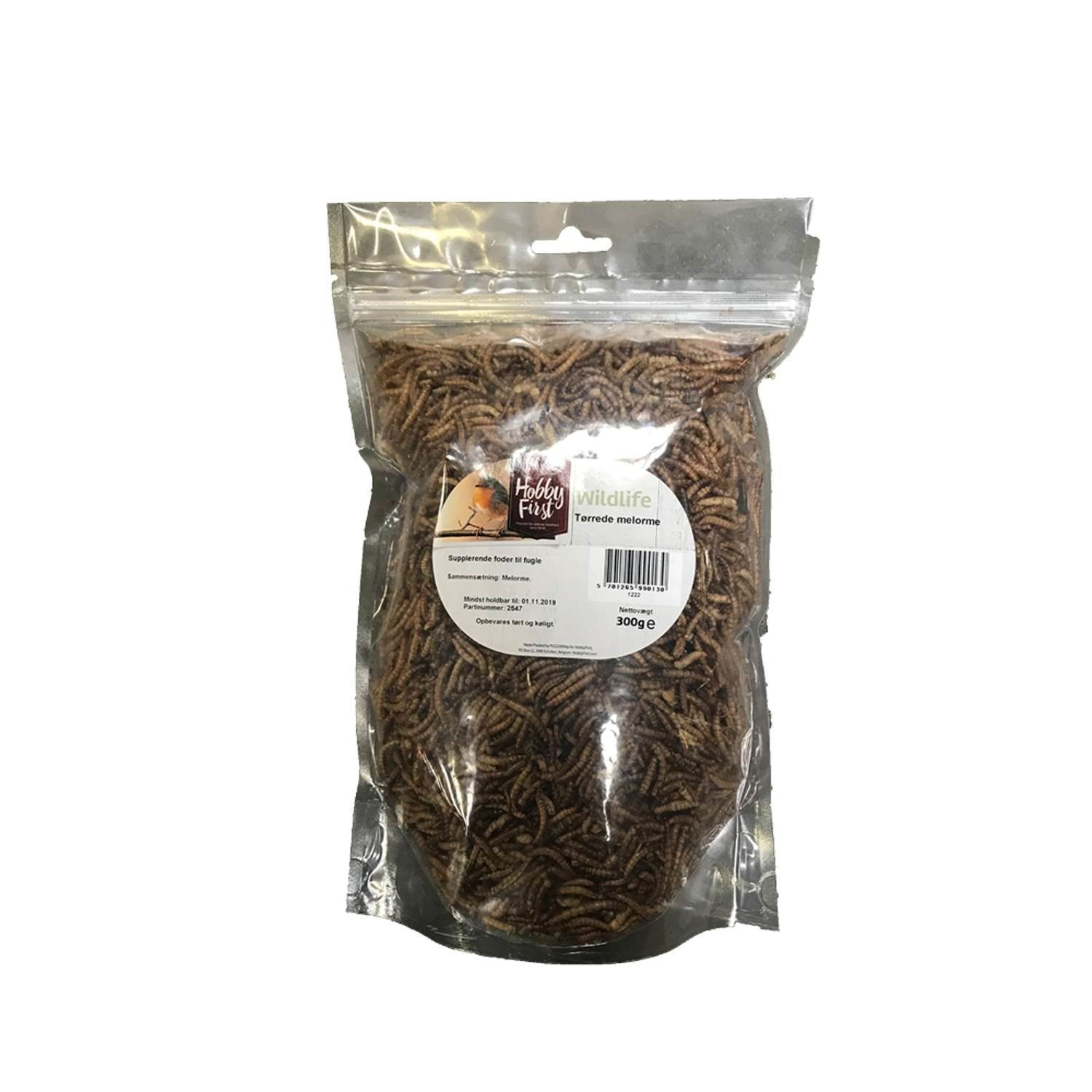 Hobby First Melorme Proteinrig Godbid 300g Fuglefoder Snacks Vitaminer 1222
