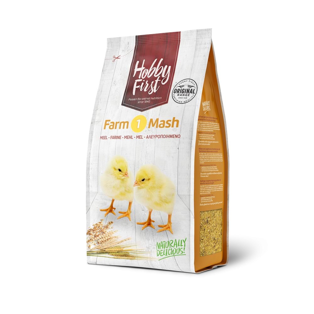 Hobby First Farm 1 Mash 4kg Fuglefoder Snacks Vitaminer 30000002