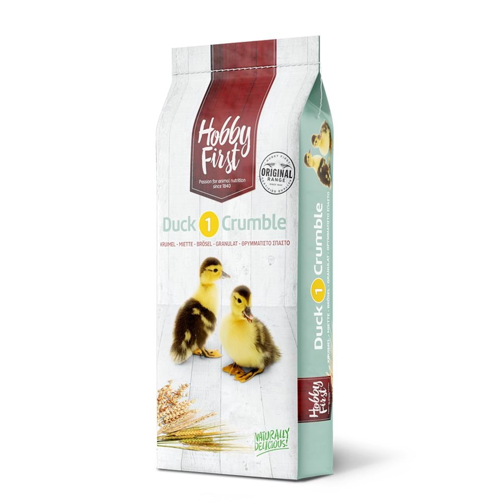 Hobby First First, Duck 1 Crumble, 20 kg Fuglefoder Snacks Vitaminer 41000001