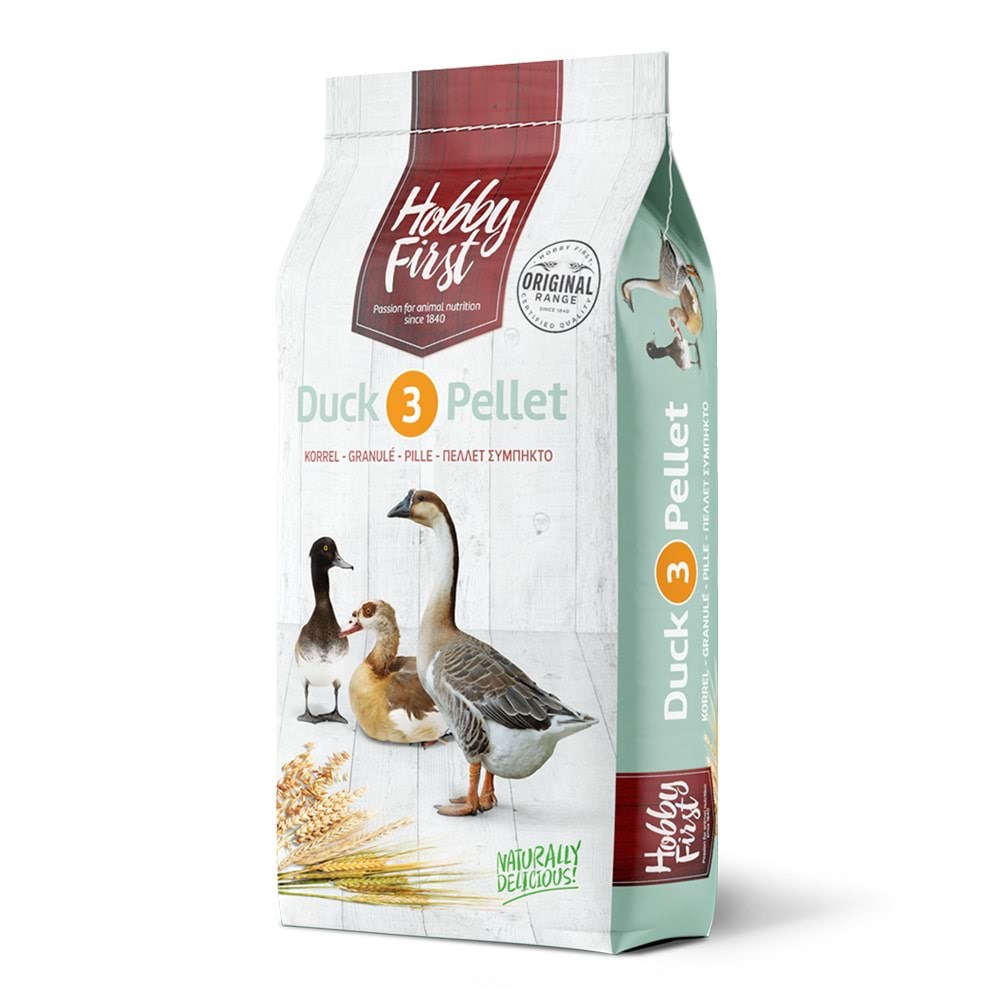 Hobby First , Duck 3 Pellet, 20 kg Fuglefoder Snacks Vitaminer 41000003