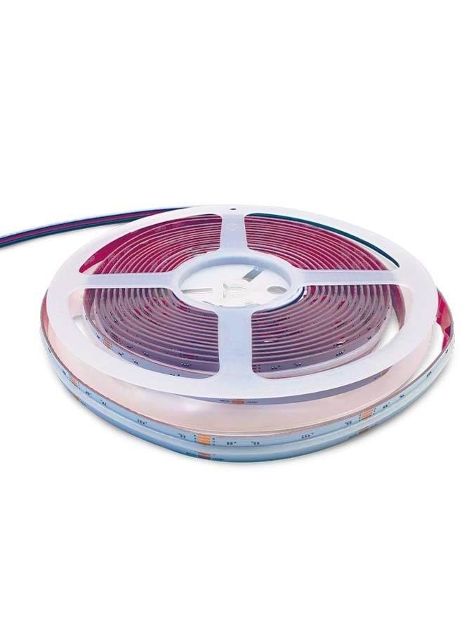 HiluX RGBW COB LED Strips - 24V - 16W - 620lm/m - RGB+2700K - CRI90+ - 5m - IP20