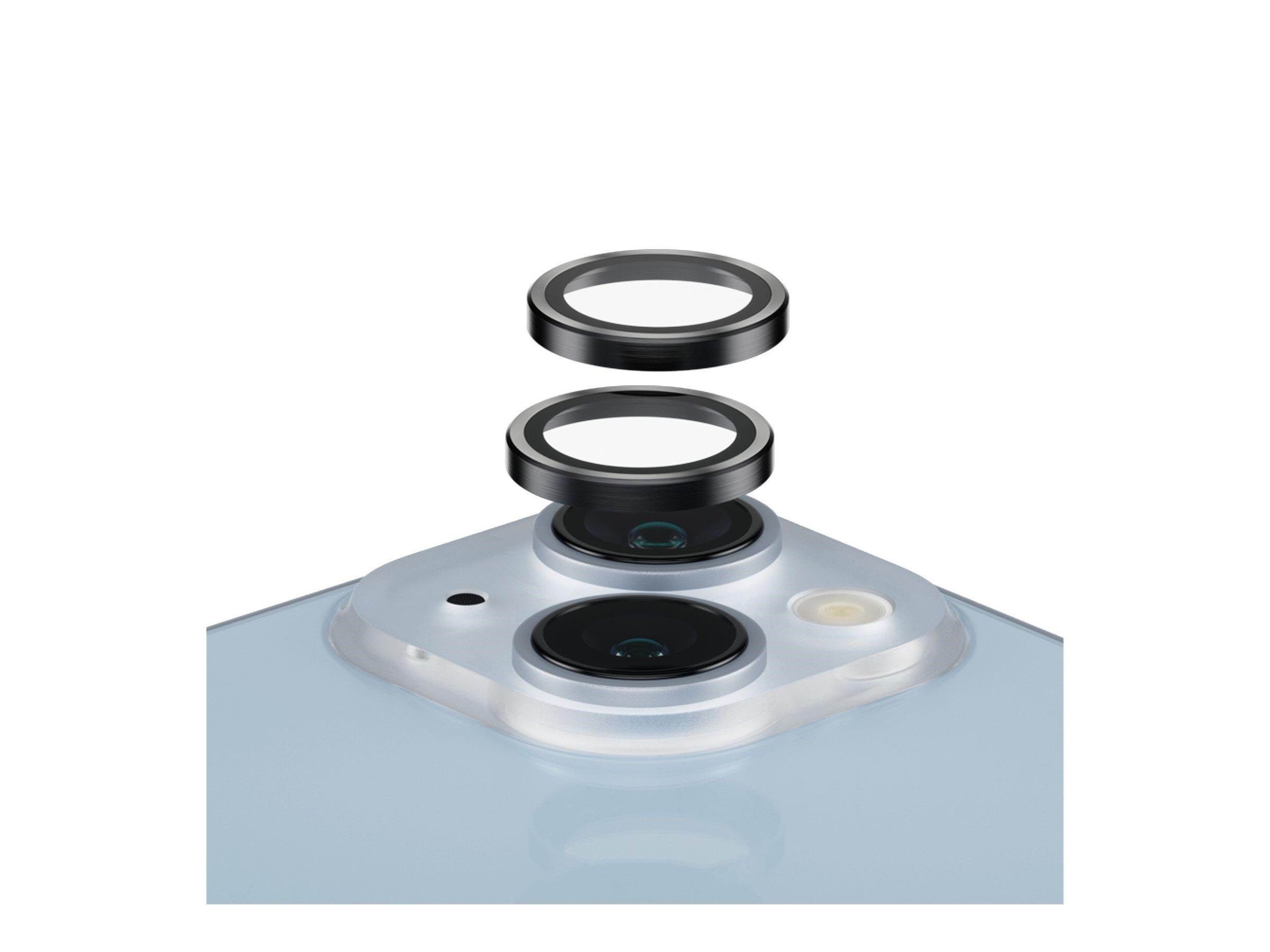 PanzerGlass Hoops Camera Lens Protector iPhone 14 | 14 Plus | Black Mobil Tilbehør PANZER1140