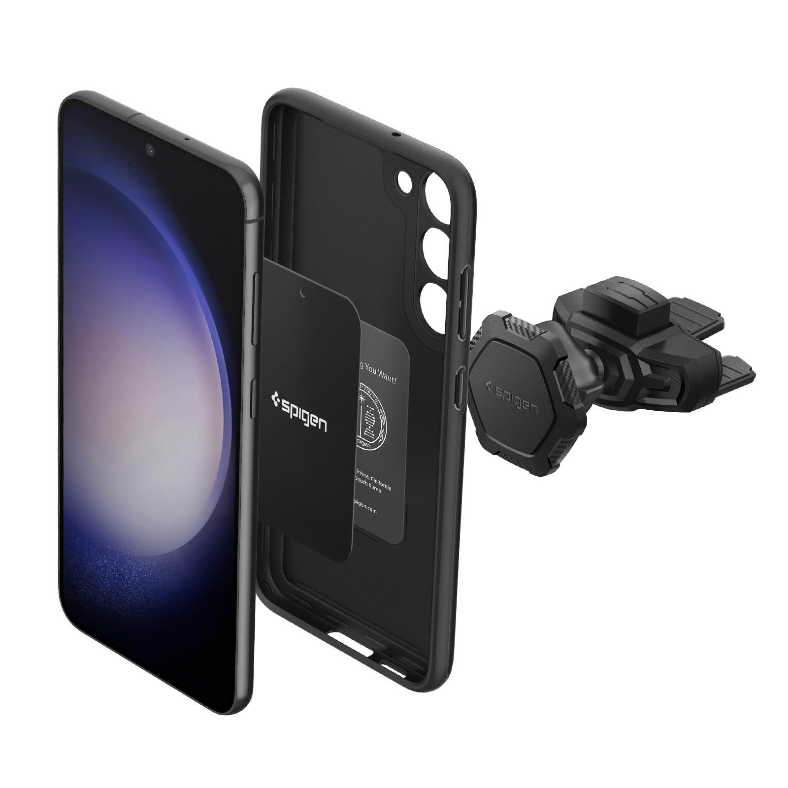 Spigen Car Mount Holder QS24 - black (CD Slot/Magnetic/Universal Compatibility)