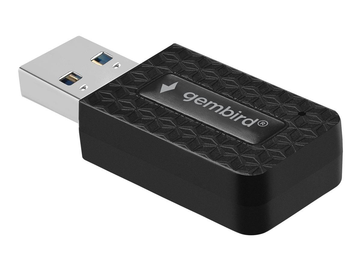 Gembird Compact dual-band AC1300 USB WiFi adapter - WiFi 5 / 1300Mbps Netværksadapter WNP-UA1300-03