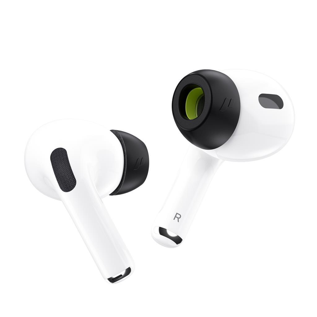 KeyBudz HyperFoam Memory Foam Tips for AirPods Pro Mobil Tilbehør APP2_S9_BLK_AS