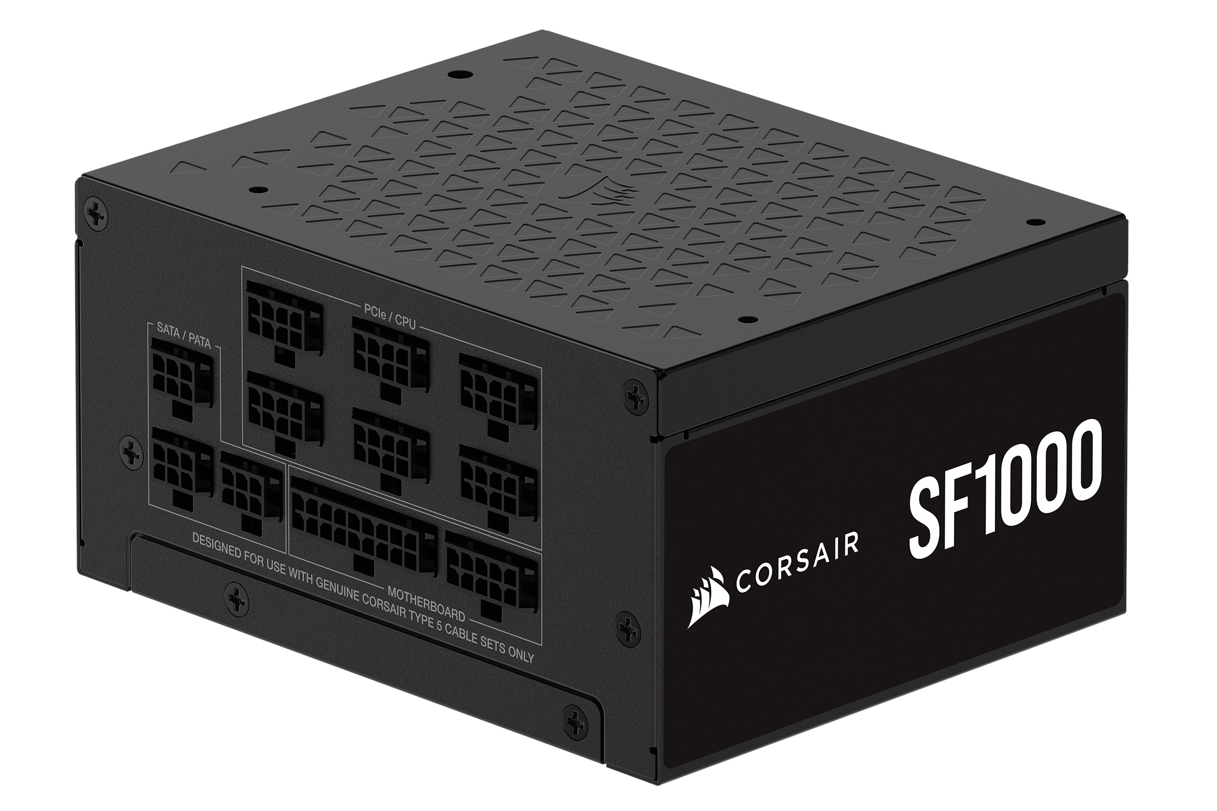 Corsair SF Series SF1000 (2024) Strømforsyning - 1000 Watt - 92 mm - ATX 3.1 - 80 Plus Platinum certified
