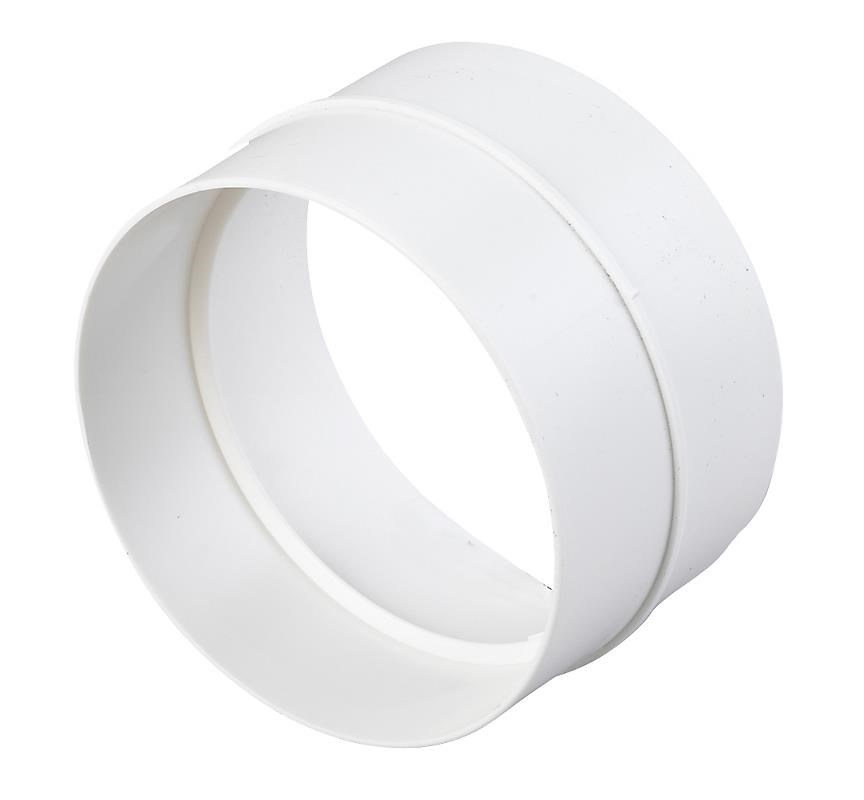 Duka Samlemuffe Ø100 mm, hvid Ventilation 127155
