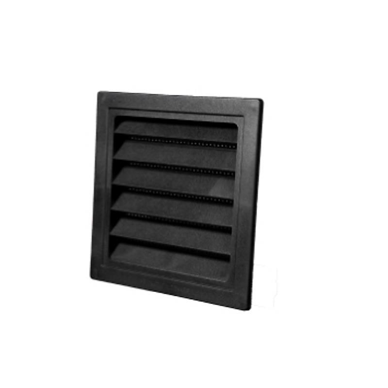 Duka Jalousirist Type 63.3, 150 x 150 mm, sort Ventilation 406301
