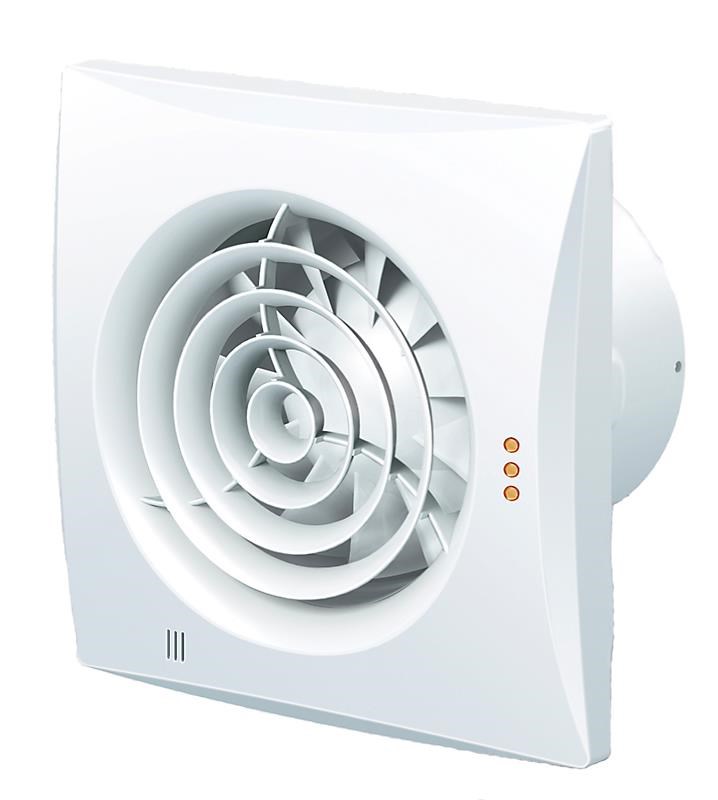 Duka ventilator Pro 32TH Fugt- og tidsstyret, Ø125 mm, hvid Ventilation 333423