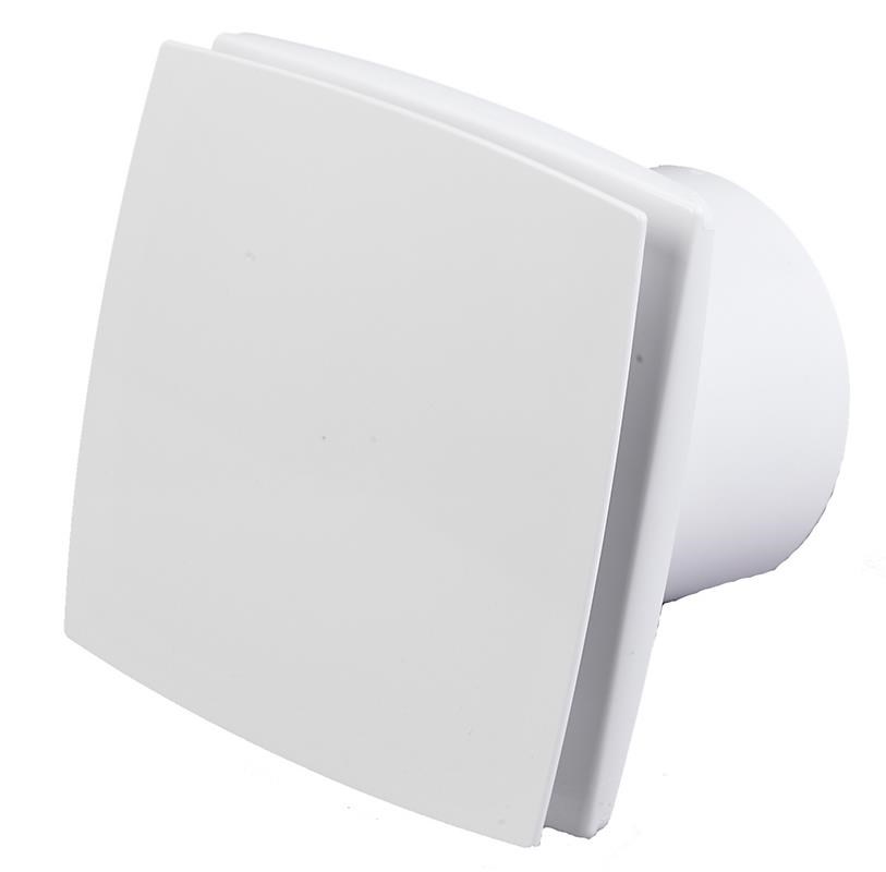 Duka Ventilator EL 700 Q TH Fugt- og tidsstyret, Ø100 mm, hvid Ventilation 327354