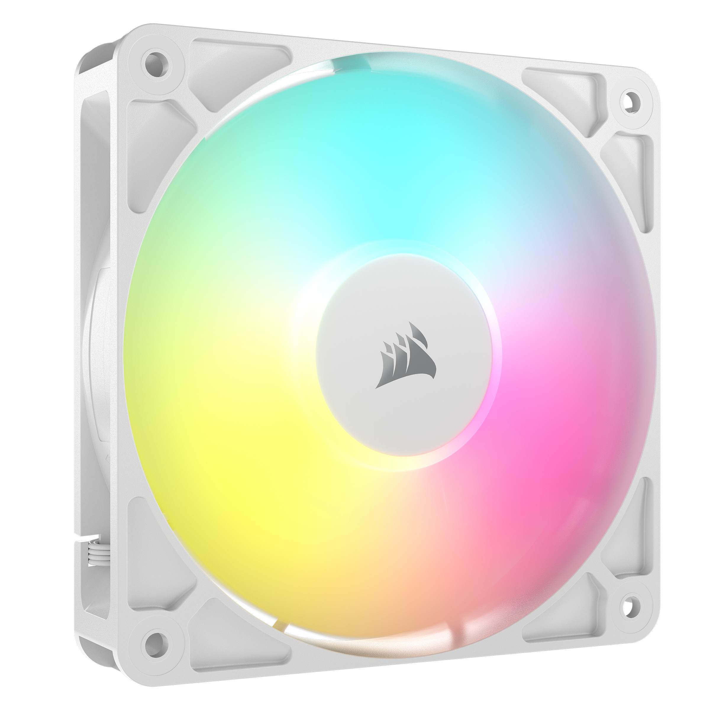 Corsair RS120 ARGB - Kabinet køler - 120mm - Hvid med RGB LED lys - 36 dBA