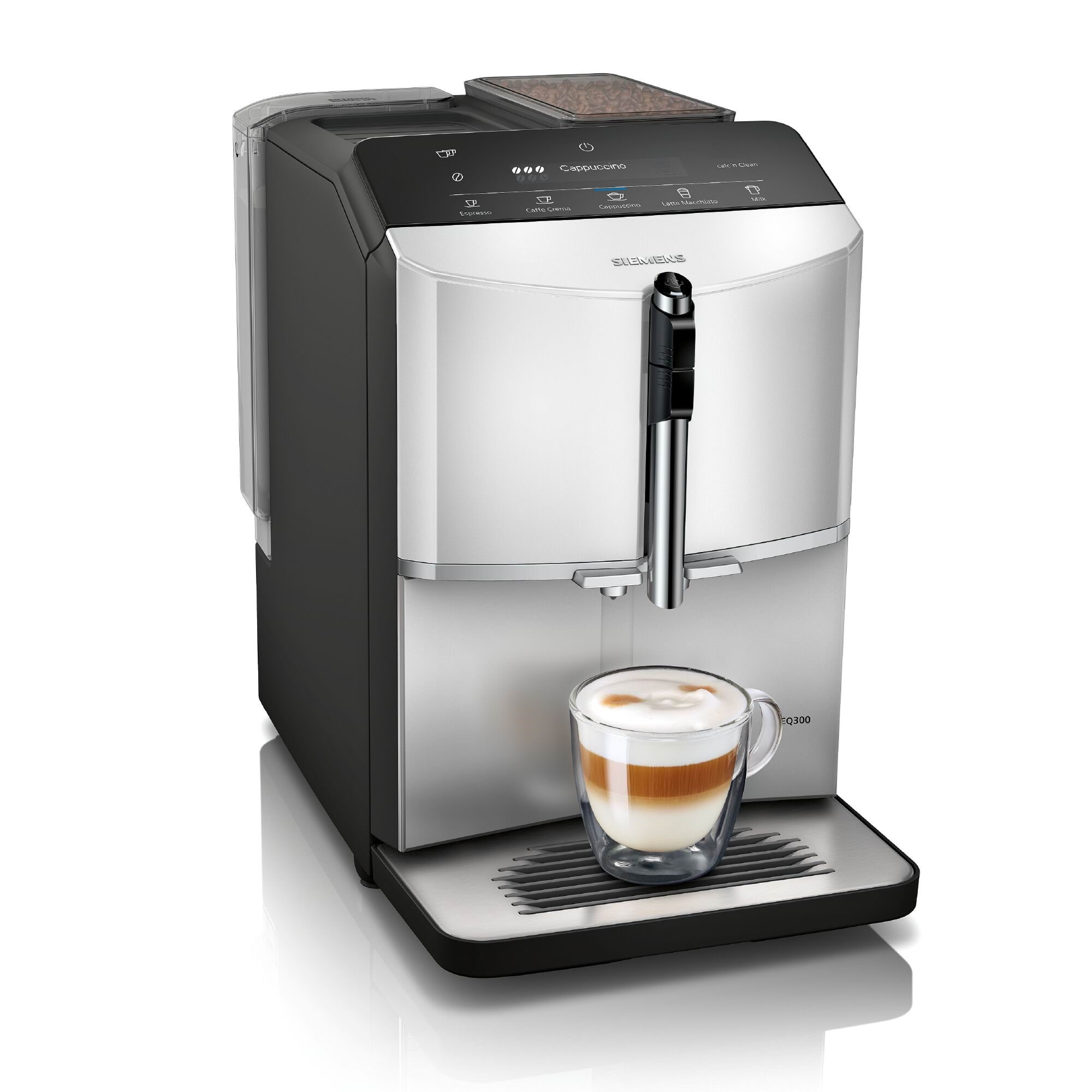 Siemens EQ.300 TF303E01 Kaffemaskine Sølv