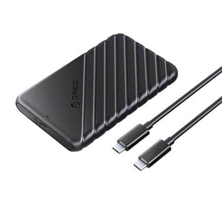 ORICO 2.5' HDD / SSD Enclosure 6 Gbps USB-C 3.1 Gen1 (Black) Harddisk Tilbehør 25PW1C-C3-BK-EP
