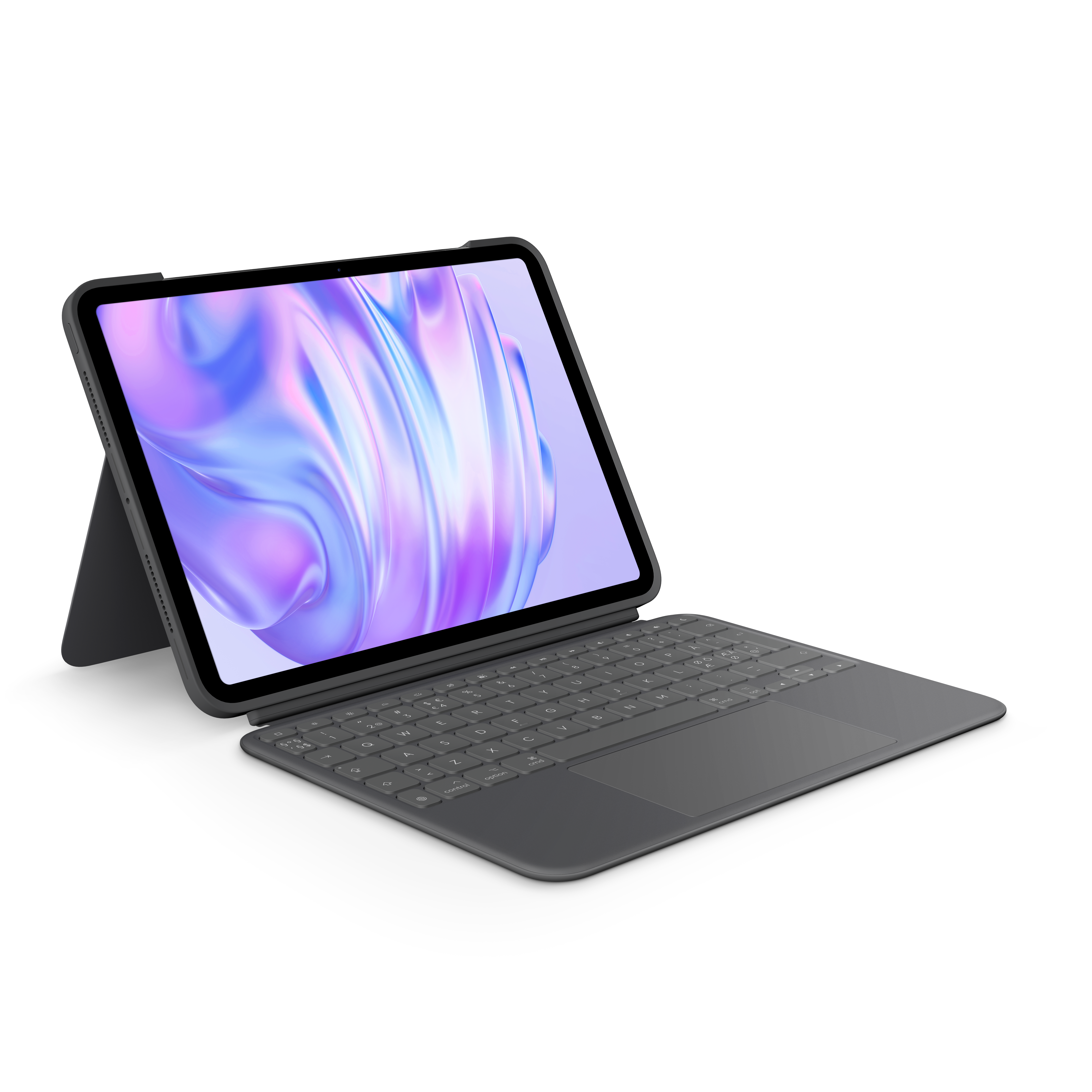 Logitech Combo Touch for iPad Air 11" (M2) & iPad Air (5th gen) - Oxford Grey - Tastatur & Folio sæt - Nordisk - Grå Tastatur 920-012634
