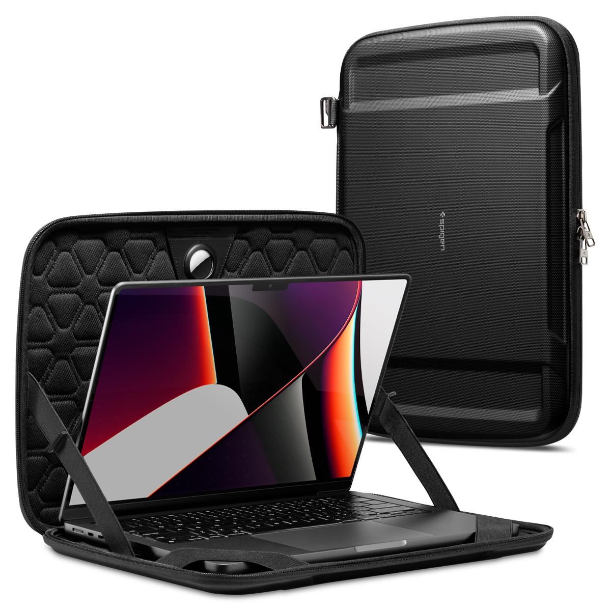 Spigen Rugged Armor Pro - black - MacBook Pro 16" M4 2024/M3 2023/M2 2023/M1 2021