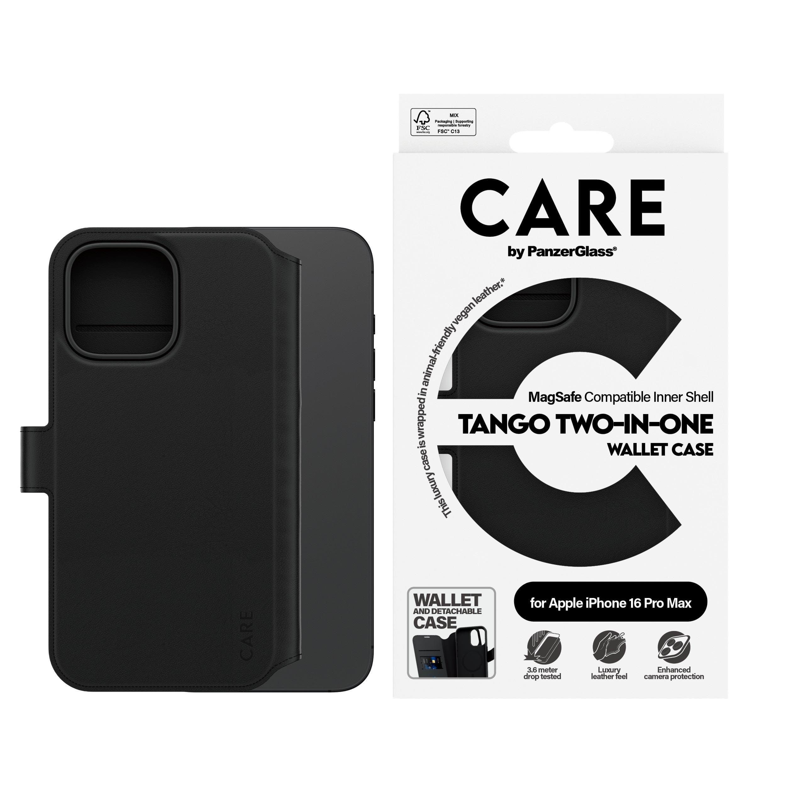 CARE by PanzerGlass Case Feature Tango Two-in-One Wallet Case iPhone 16 Pro Max Mobilcover PANZER1332