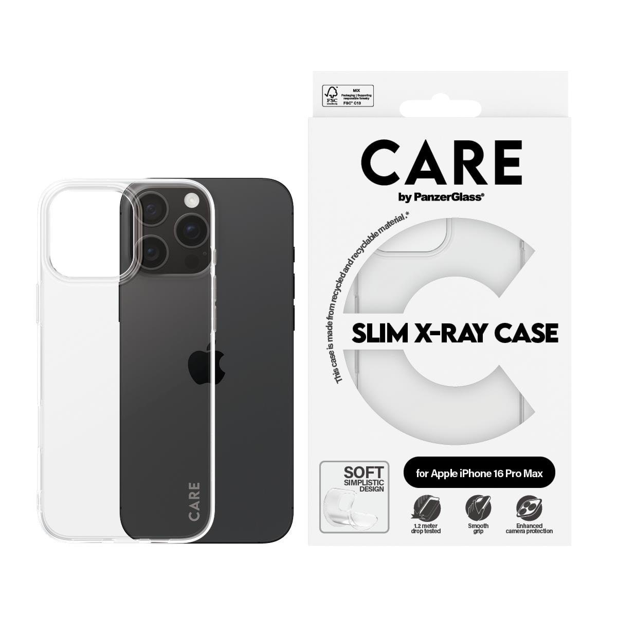 CARE by PanzerGlass Case Fashion X-Ray Soft Basic iPhone 16 Pro Max Mobilcover PANZER1444