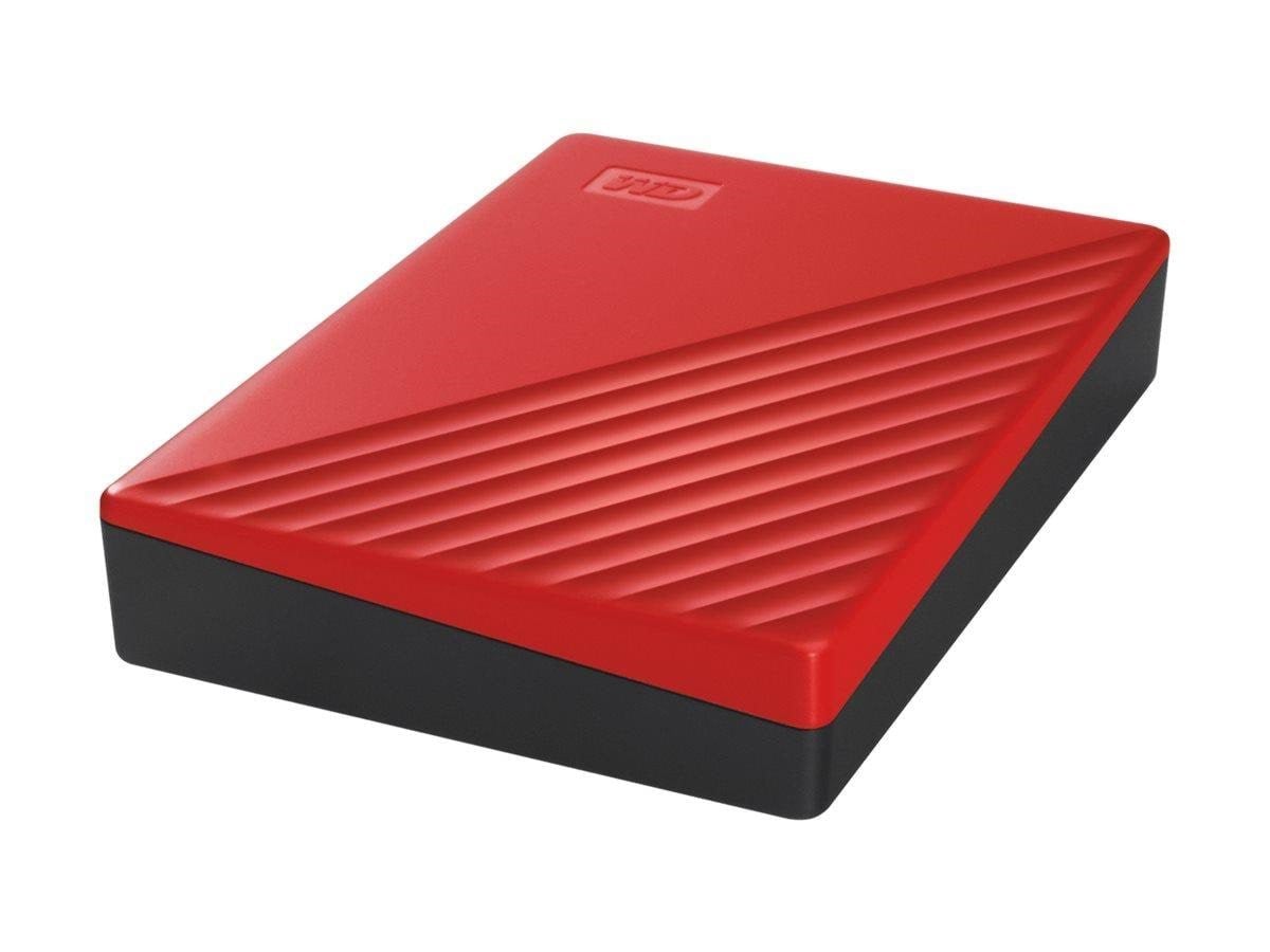 WD My Passport - 2TB - Ekstern Harddisk - Rød Ekstern Harddisk WDBYVG0020BRD-WESN