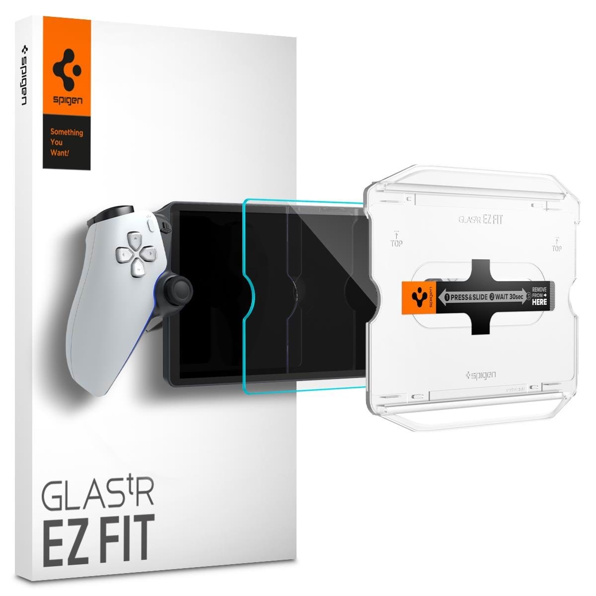 Spigen Glass tR EZ Fit - PlayStation Portal Remote Player - Miscellaneous Tilbehør til spillekonsol - PlayStation Portal Spil Tilbehør AGL07183