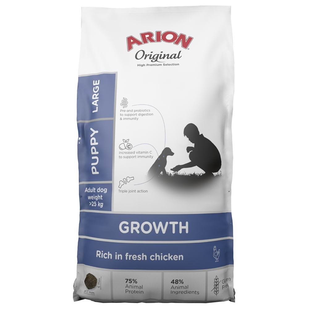 ARION original growth chicken large 12 kg Hundeudstyr 106063