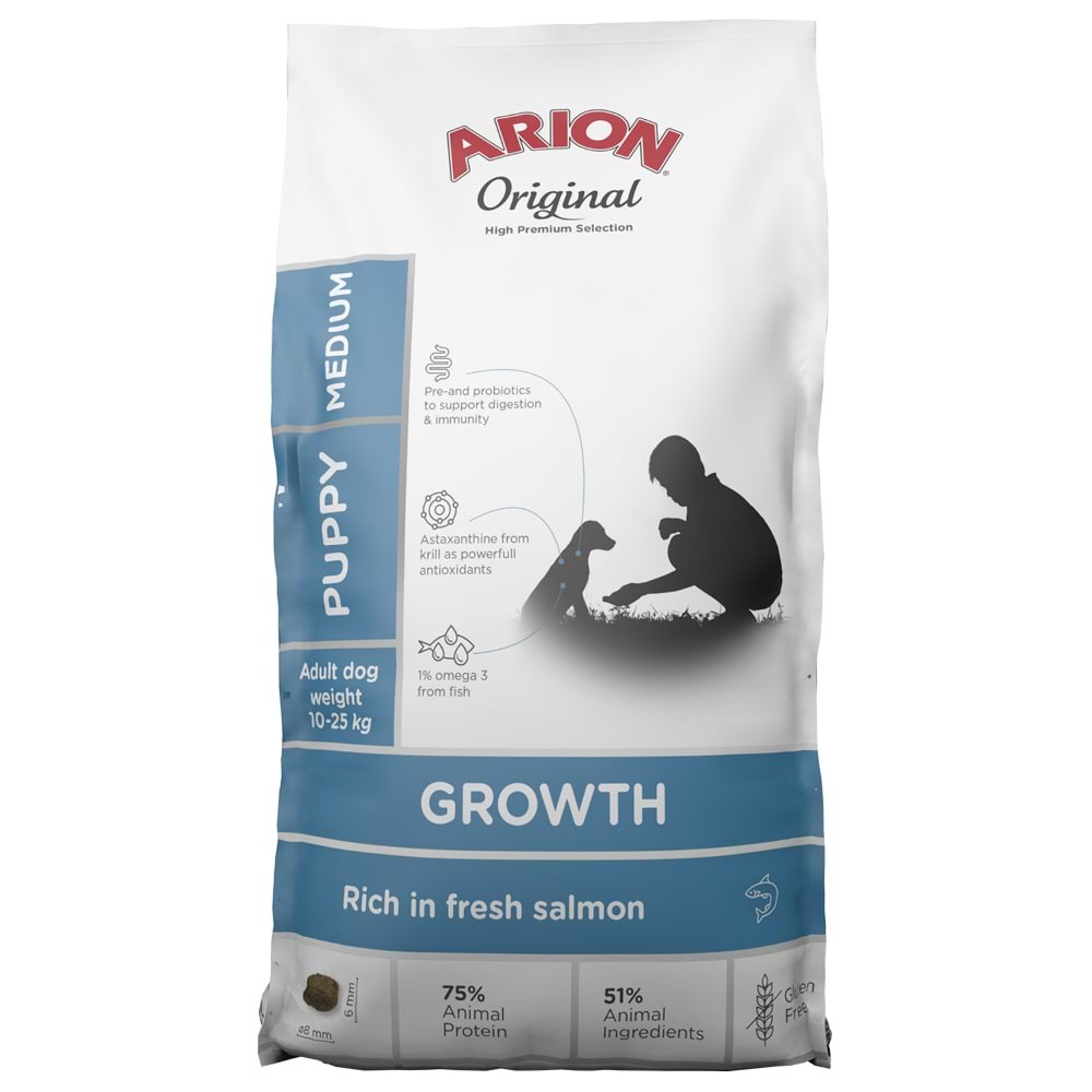 ARION original growth fish medium 12 kg Hundeudstyr 106055