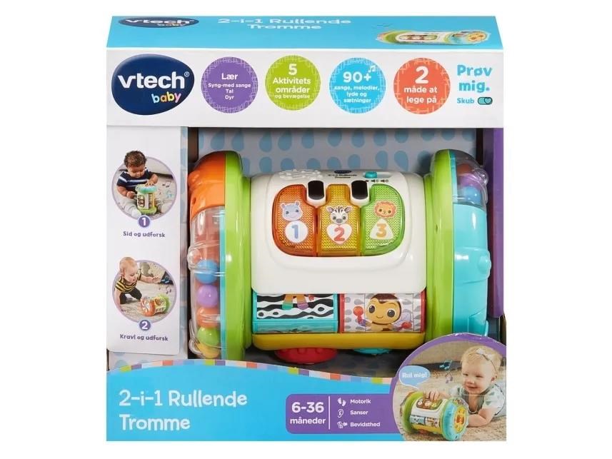 VTech 2- In 1 Rolling Explorer Tromme DK Babylegetøj 950-562632