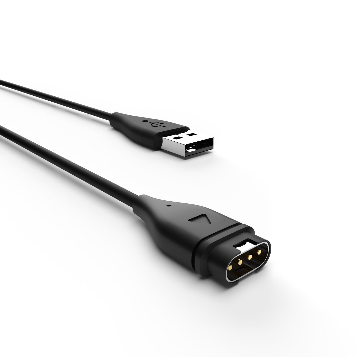 FIXED USB-A Ladekabel til Garmin Smartwatch Sort Smartwatch Tilbehør FIXDW-796