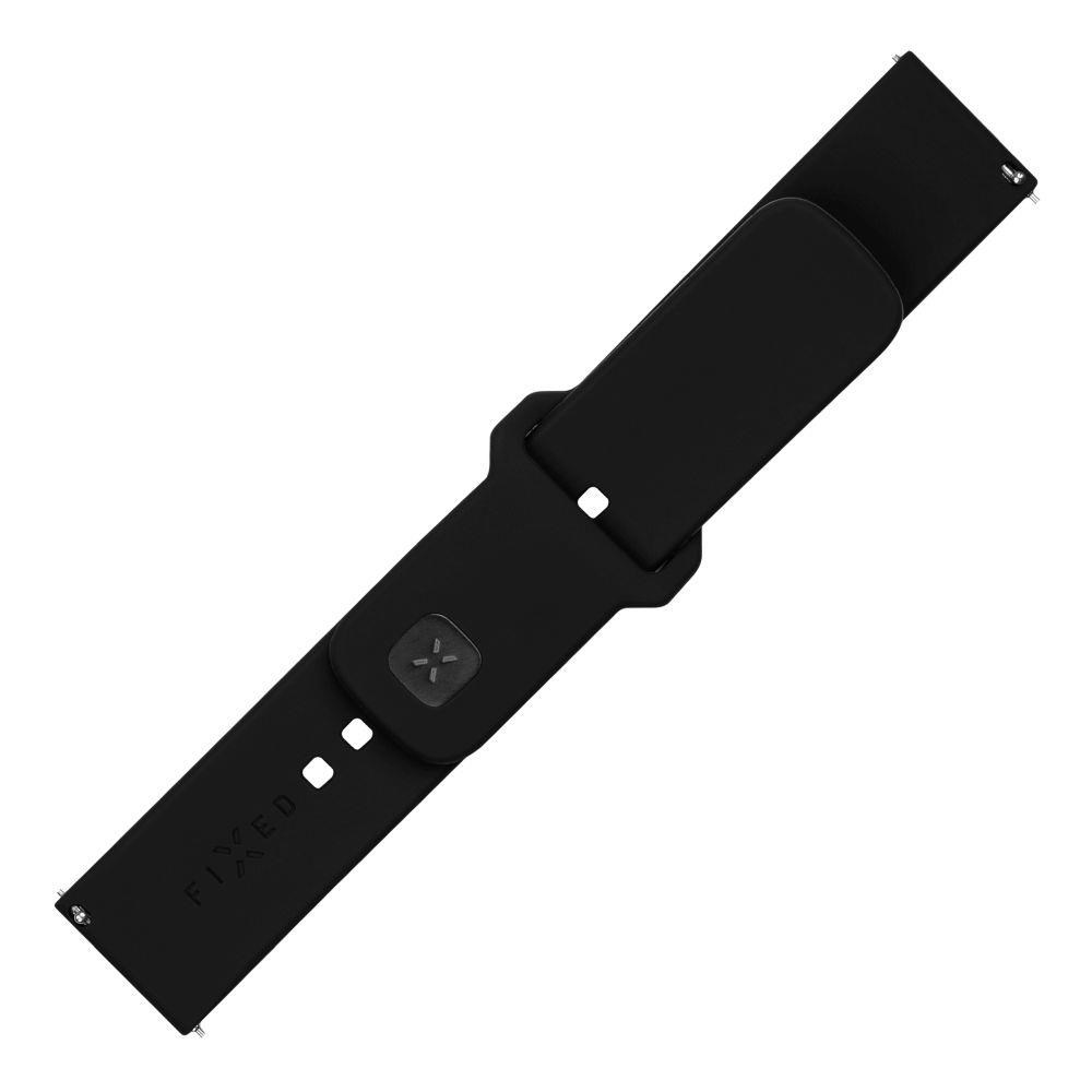 FIXED Silikone rem til Smartwatch Universal 22 mm Sort Smartwatch Tilbehør FIXSST2-22MM-BK