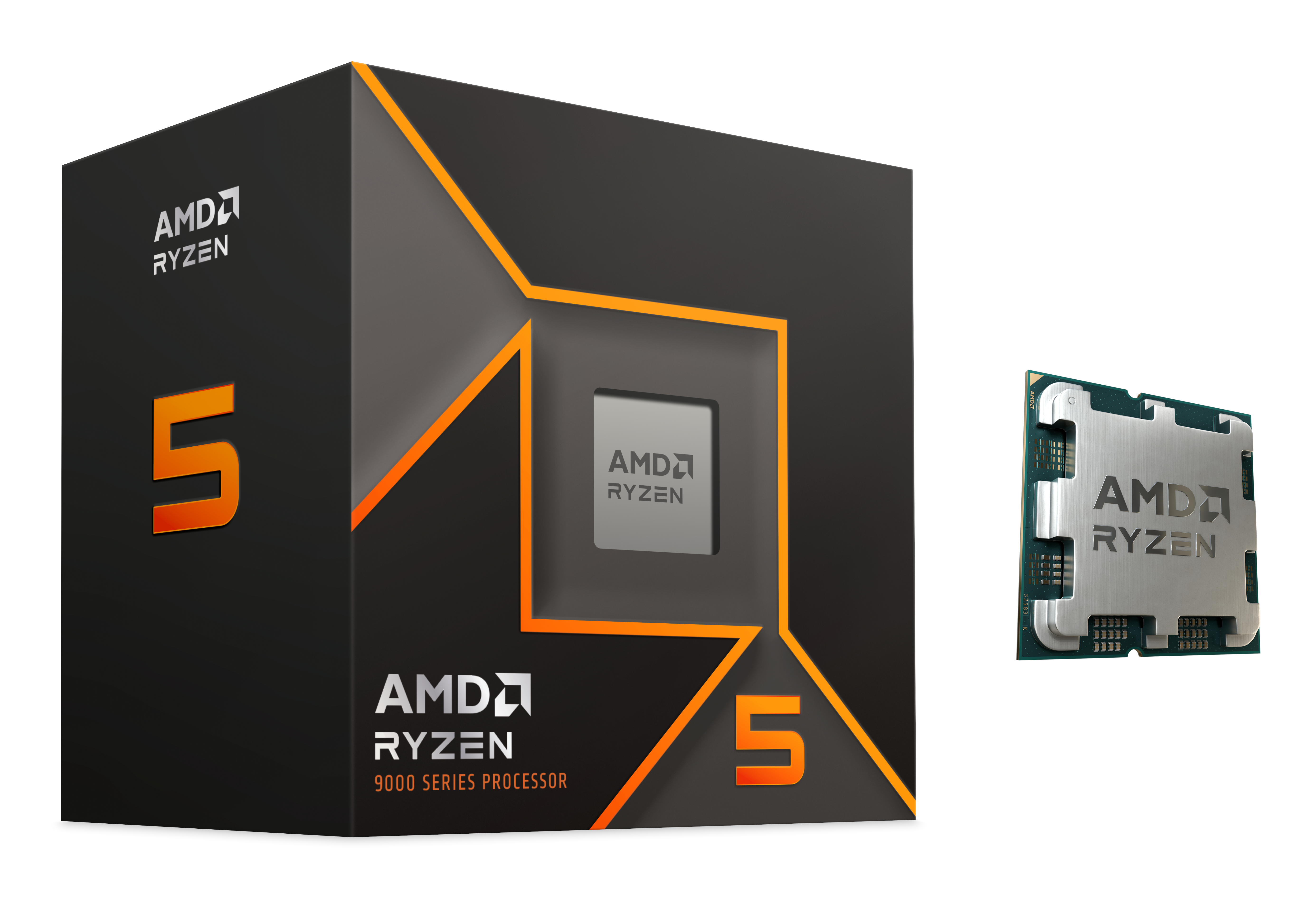 AMD Ryzen 5 9600X CPU - 6 kerner - 3.9 GHz - AMD AM5 - AMD Boxed (uden køler) Cpu 100-100001405WOF