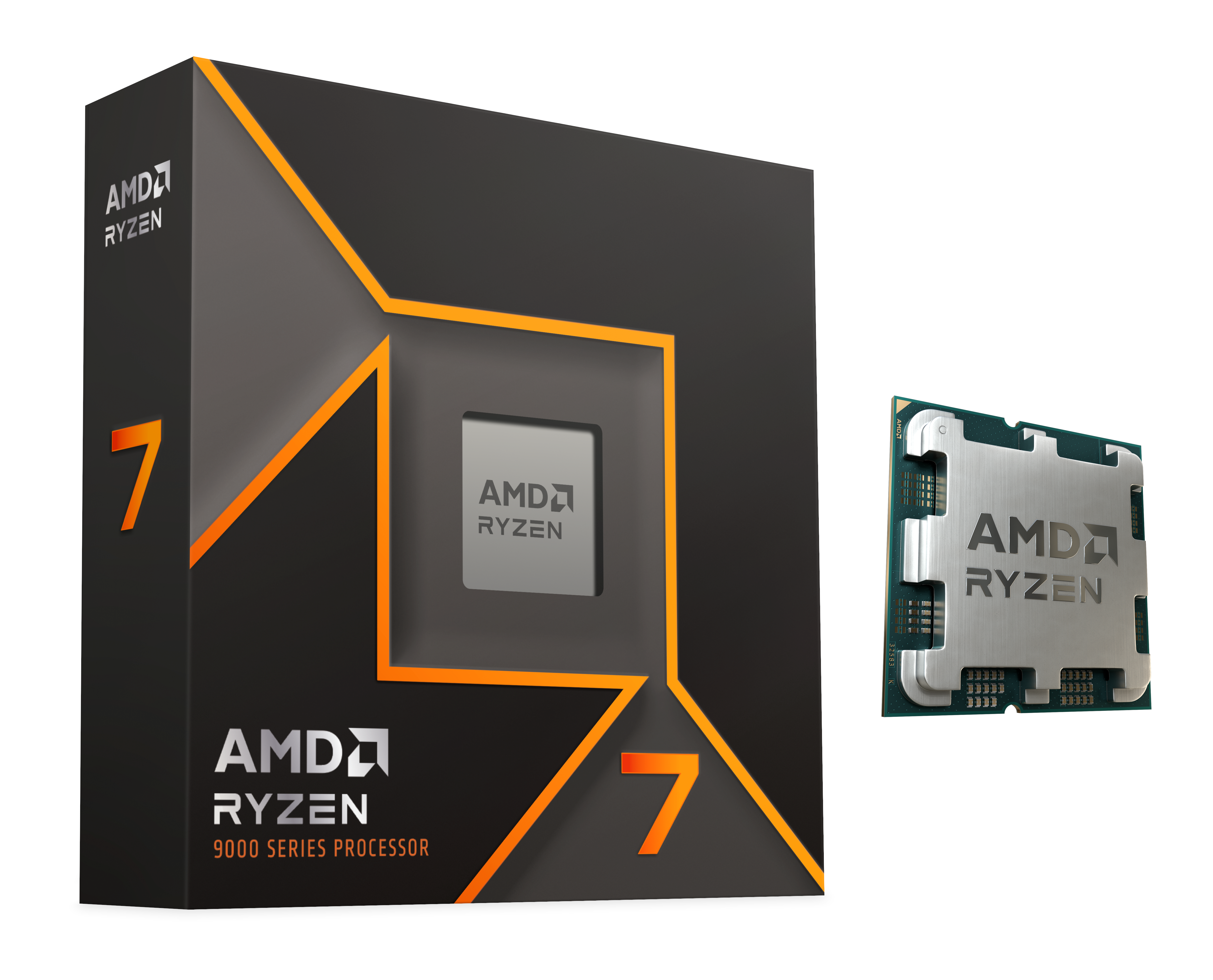 AMD Ryzen 7 9700X CPU - 8 kerner - 3.8 GHz - AMD AM5 - AMD Boxed (uden køler)