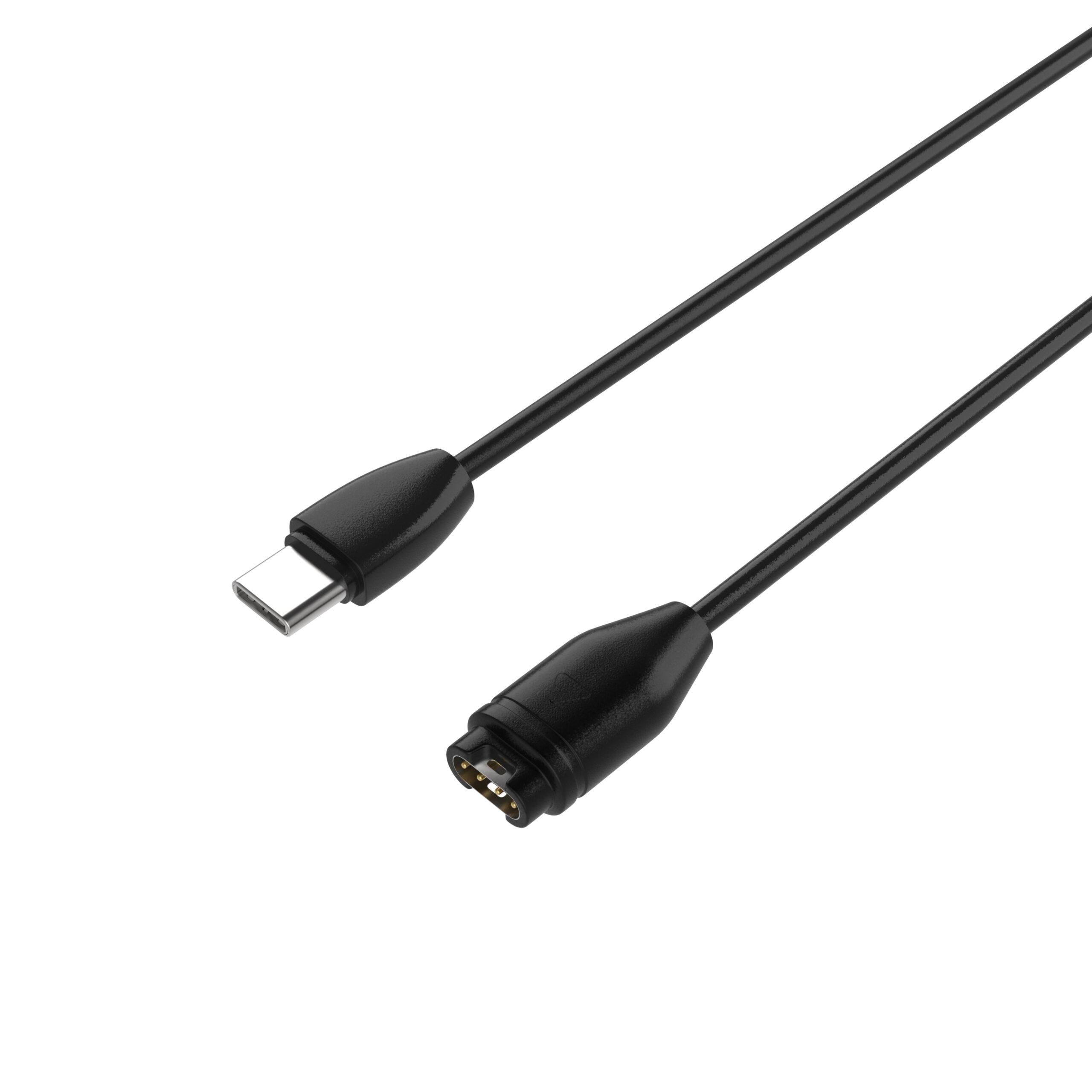 FIXED USB-C Ladekabel til Garmin Smartwatch Sort Smartwatch Tilbehør FIXDW-796-C