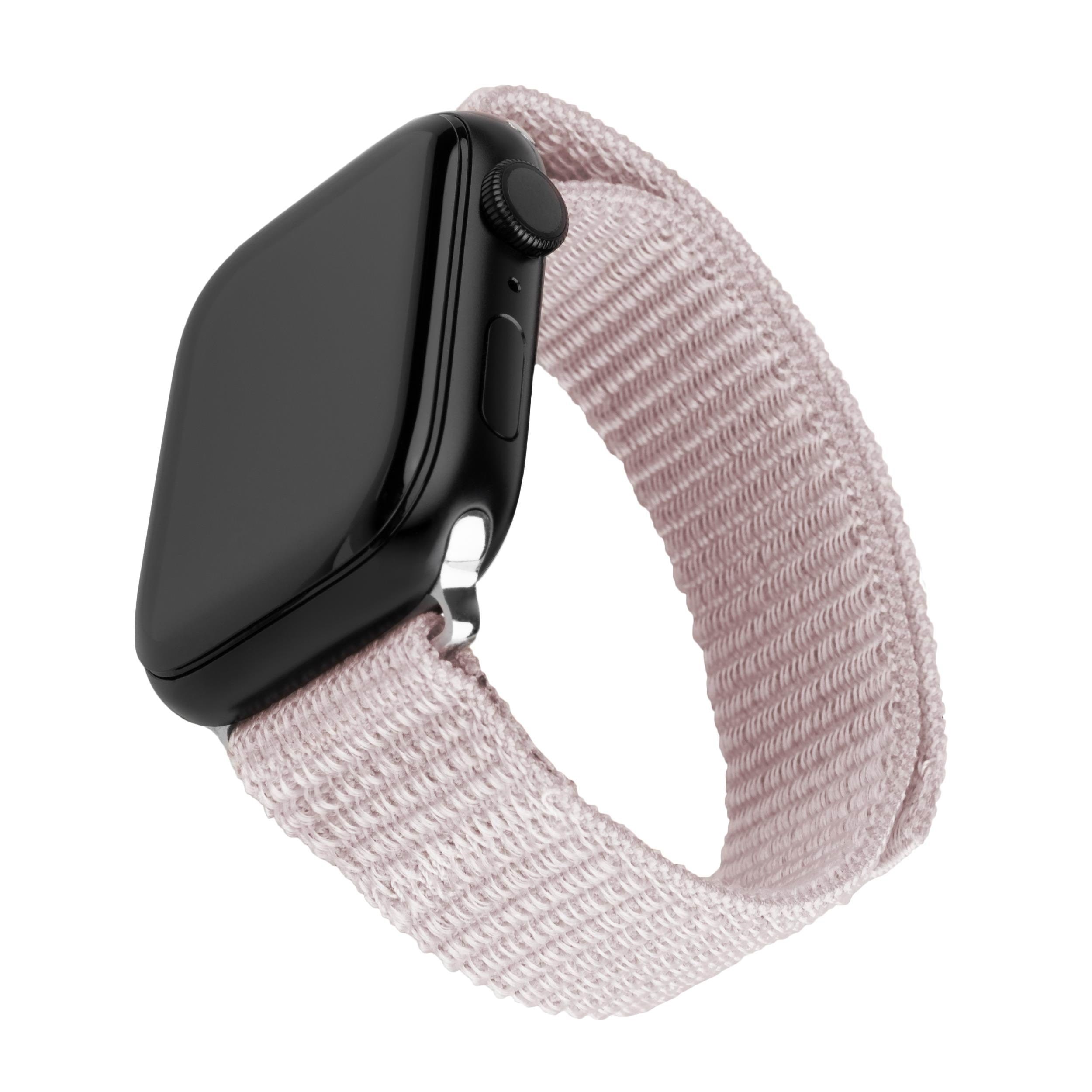 FIXED Nylon rem til Apple Watch 38/40/41mm Rose Guld Smartwatch Tilbehør FIXNST2-436-ROGD