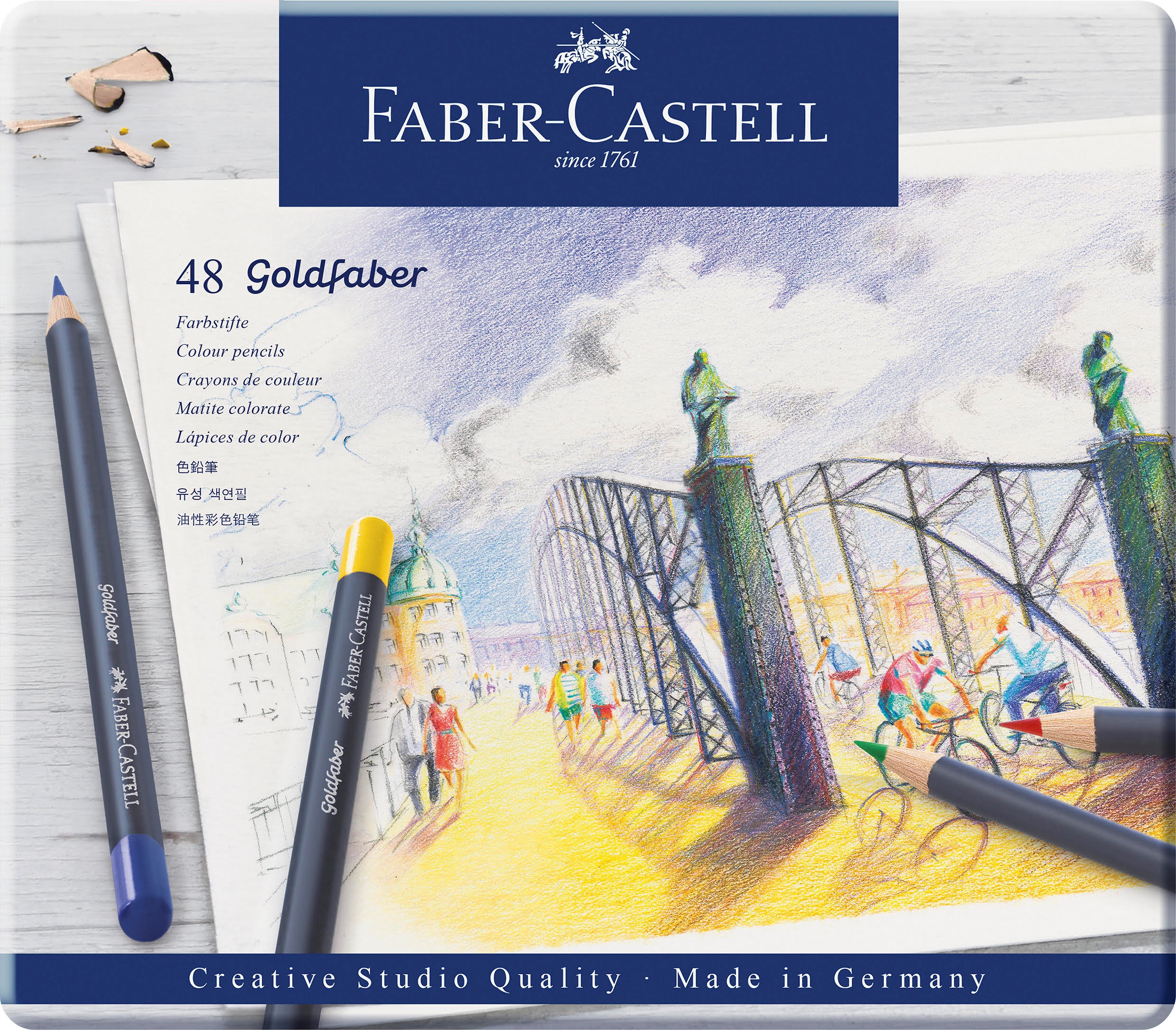 Faber-Castell Goldfaber Perm. Tin 48 ass Tegneværktøj Farvet blyant 114748