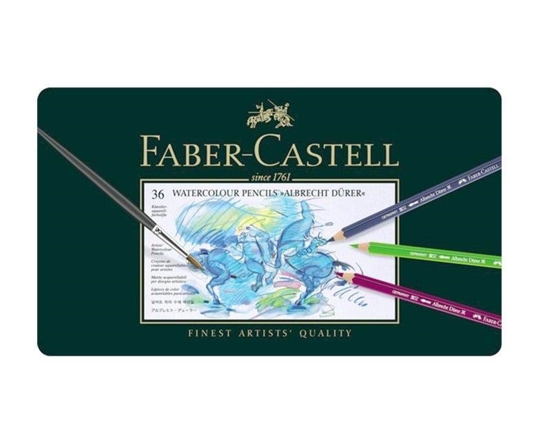 Faber-Castell - Albrecht Dürer Watercolor colored pencils - Metal box with 36 pcs Tegneværktøj Farvet blyant 117536
