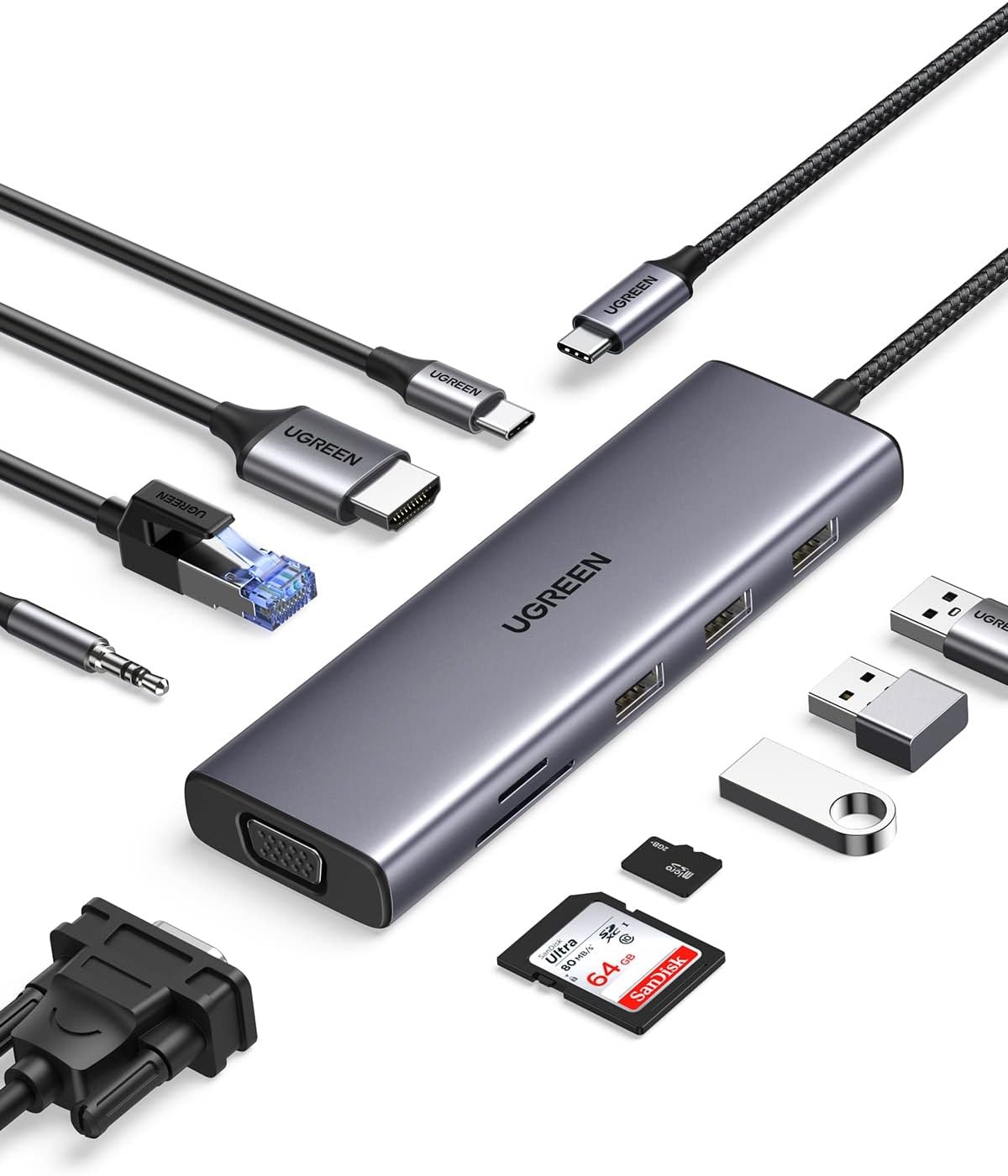 UGREEN 10 in 1 USB C hub Docking Station 15601