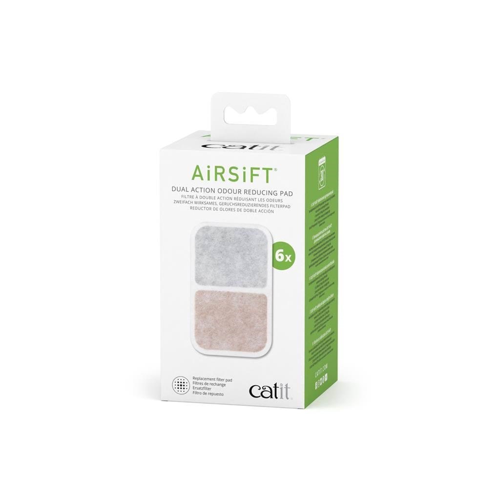 Catit AIRSIFT Dual Action filterkassette 6 stk. Katteudstyr H44312