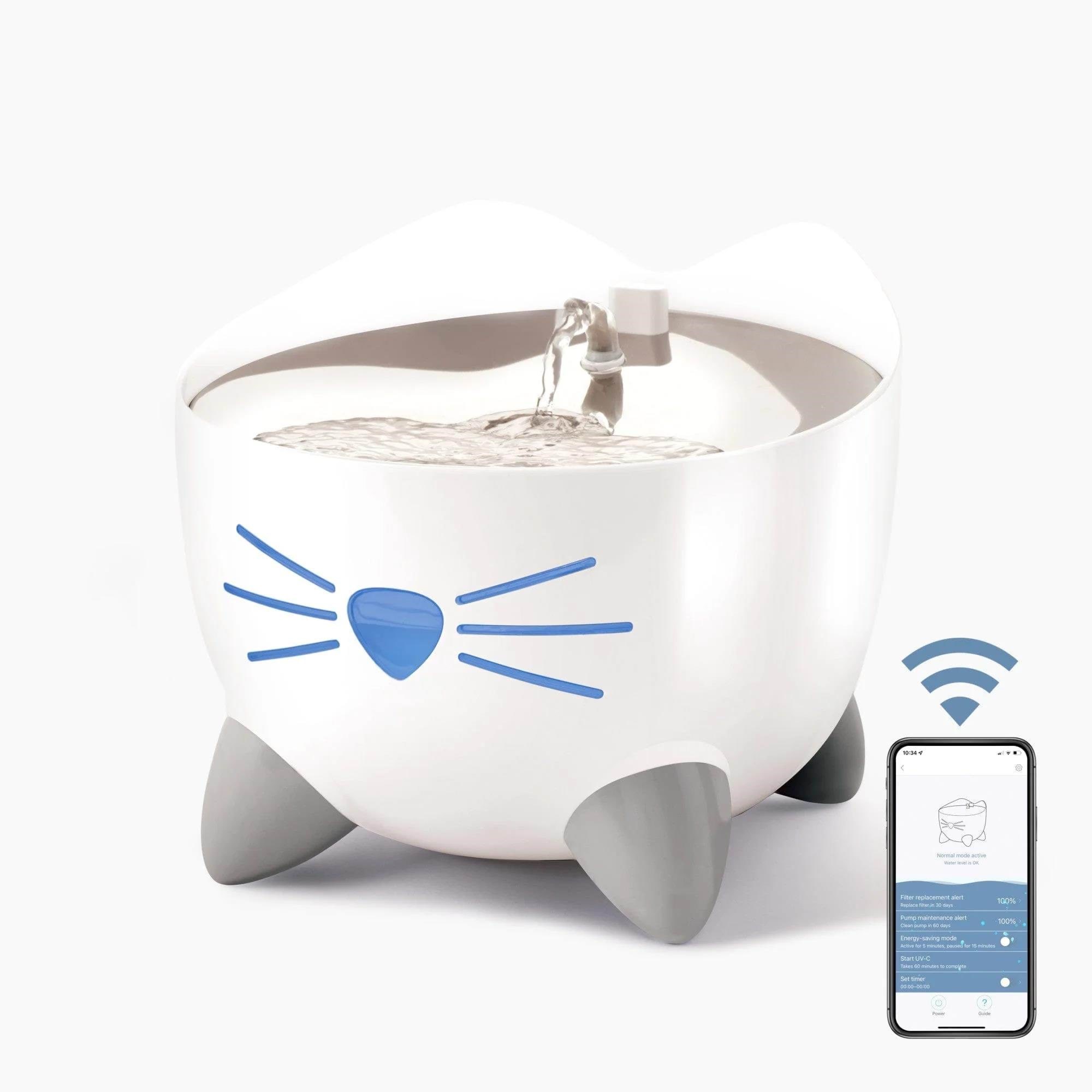 Catit Pixi SMART (Wifi) Drikkefontæne ståltop & UV Katteudstyr H43751
