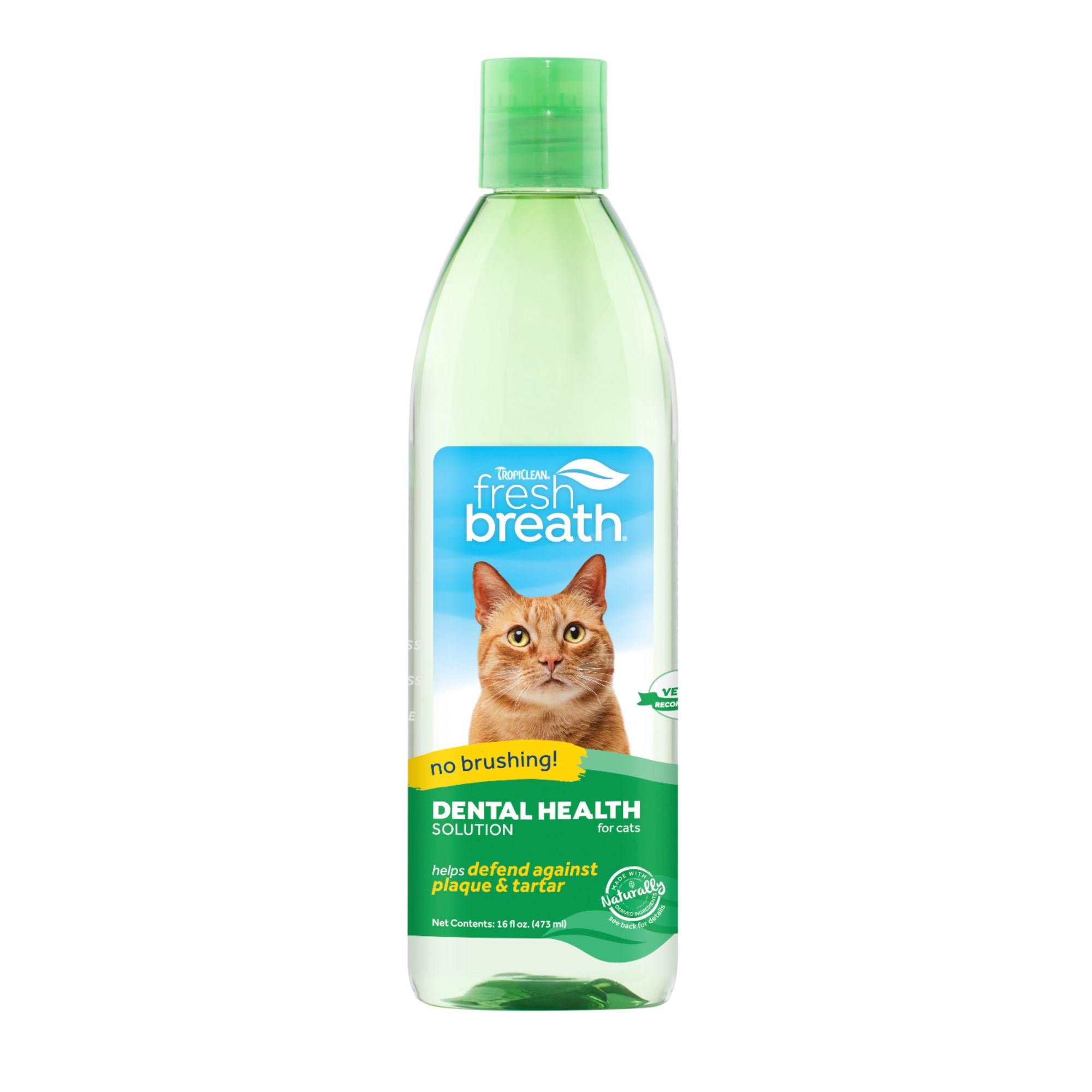 Tropiclean Fresh Breath Dental Health Solution for Cats 473ml Katteudstyr 51800
