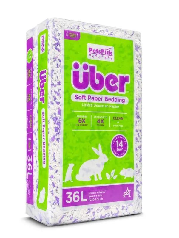 Über Papirstrøelse 36 L Lilla/Hvid m/Lavendel duft Gnavere 45052